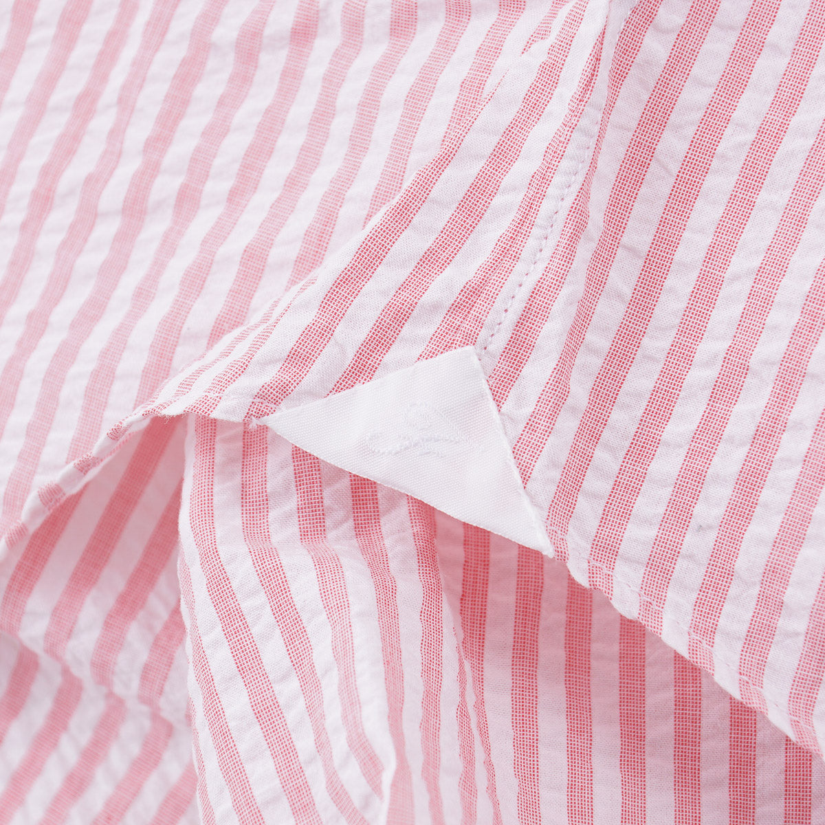 Finamore Lightweight Seersucker Dress Shirt for Men - Breathable Summer Business Casual Shirt - Perfect for Office, Weddings & Outdoor Events