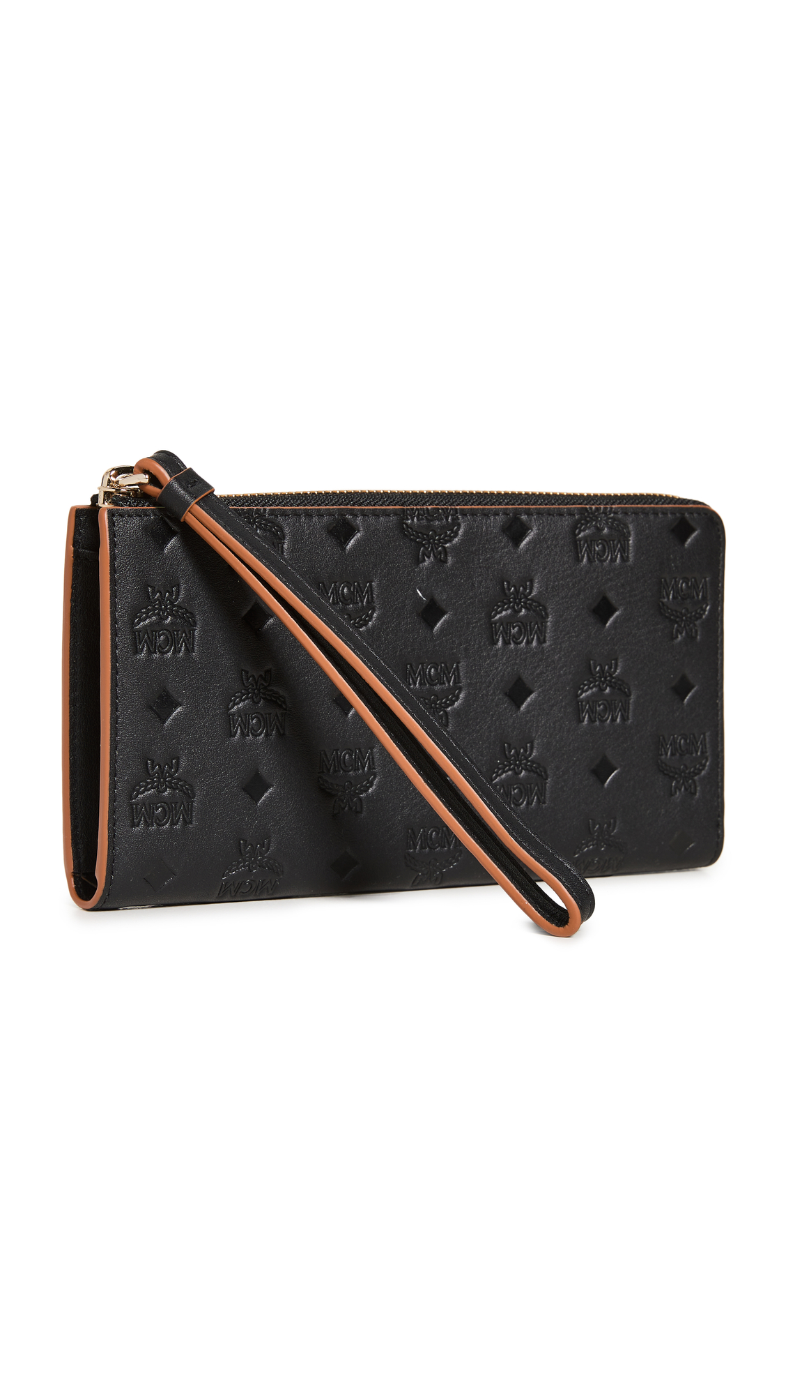 MCM Women's Klara Monogrammed Leather Zipped Wallet - Stylish Designer Wallet for Women with RFID Protection | Perfect for Everyday Use, Travel & Gift Giving