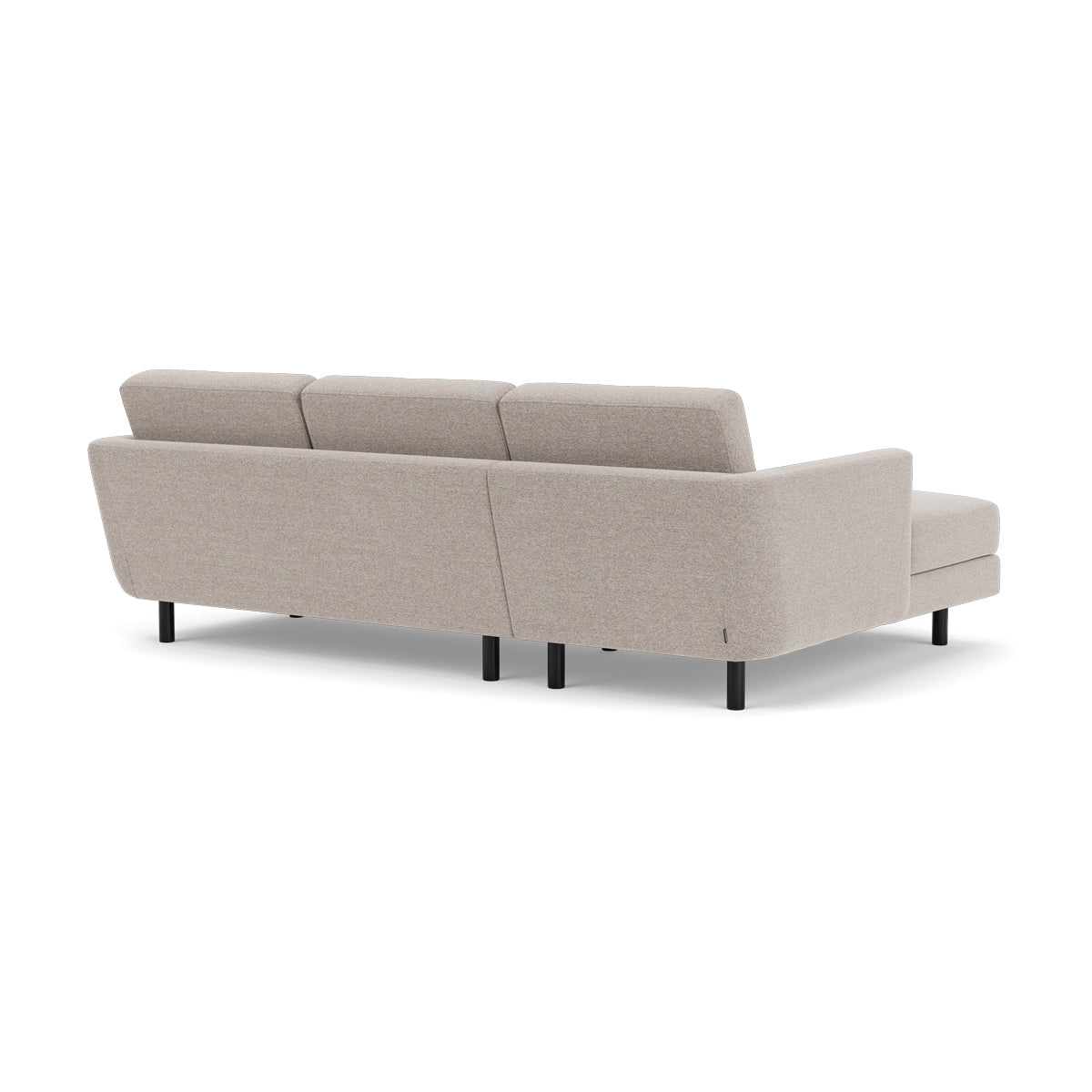 Conrad Fabric Left Chaise Sofa - Modern L-Shaped Sectional Couch with Reversible Chaise Lounge for Living Room, Apartment & Home Theater Comfortable Seating