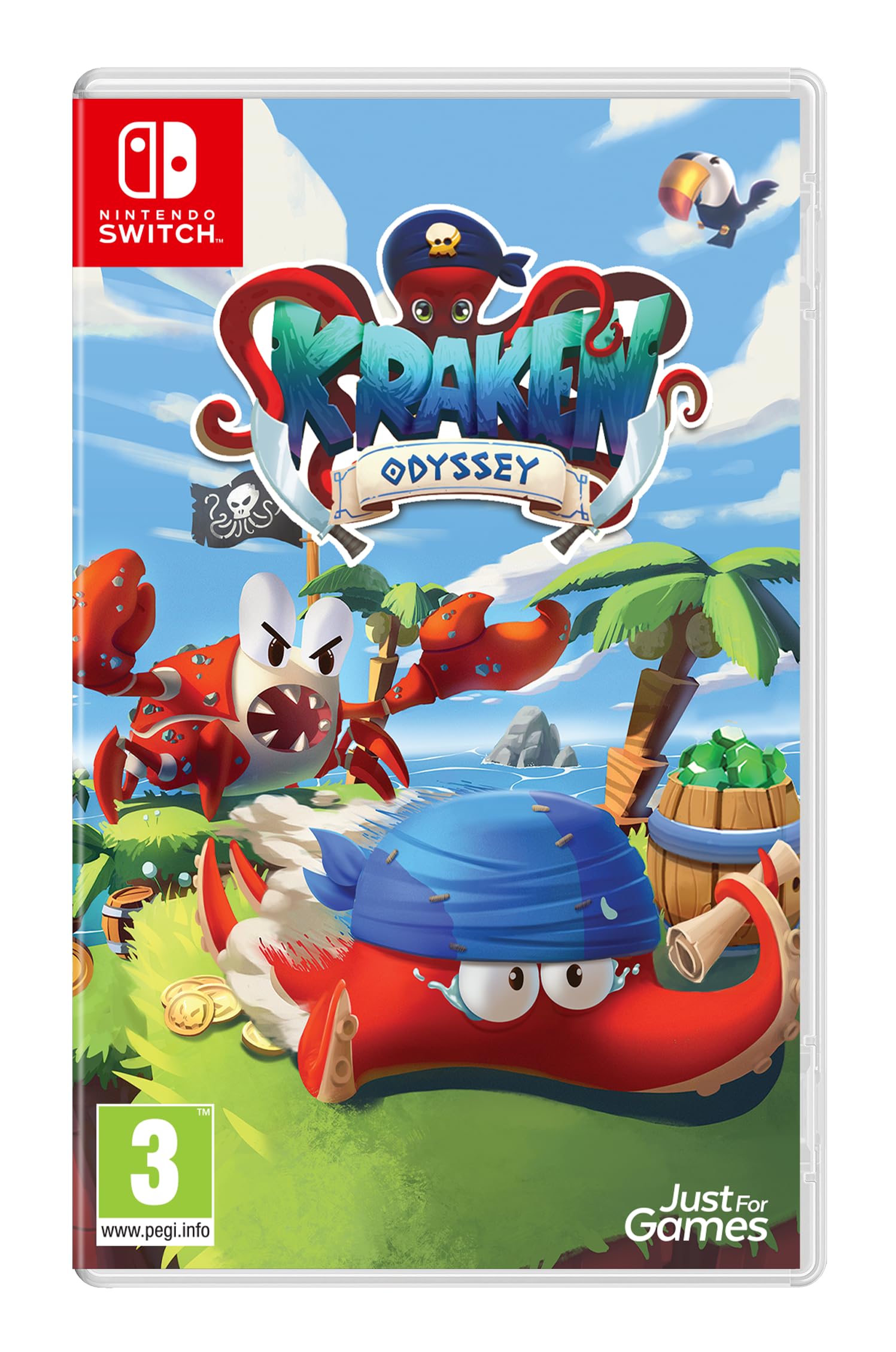 Kraken Odyssey Game for Nintendo Switch - Adventure Action Gameplay for Kids & Adults - Perfect for Home Entertainment & Travel Gaming