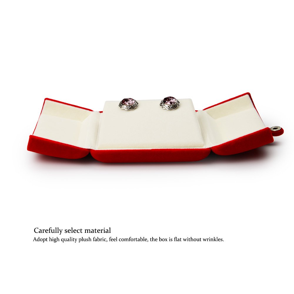 Oirlv Velvet Jewelry Box - Multifunctional Necklace & Pendant Storage Case with Gift Box - Perfect for Travel, Home Organization & Gift Giving