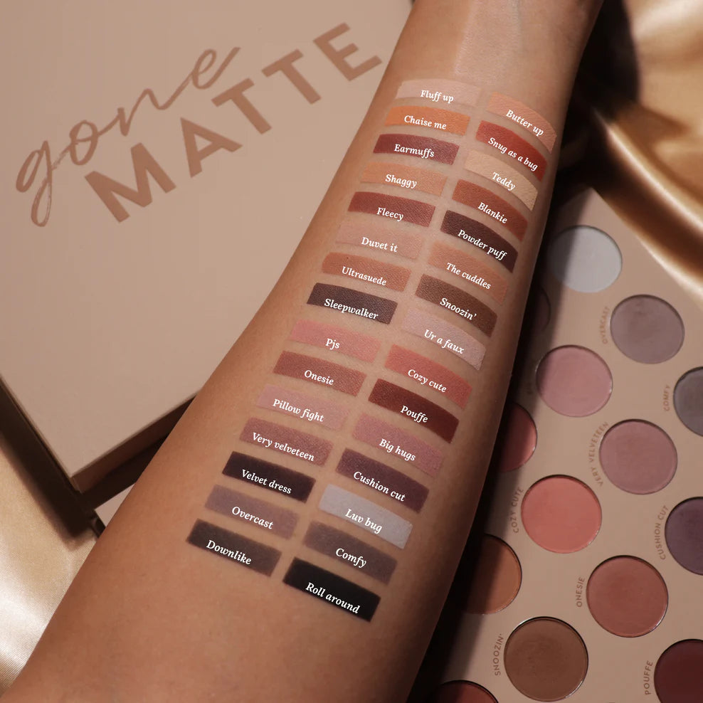 ColourPop Gone Matte™ Eyeshadow Palette - 12 Highly Pigmented Matte Shades for Everyday & Party Makeup | Vegan & Cruelty-Free