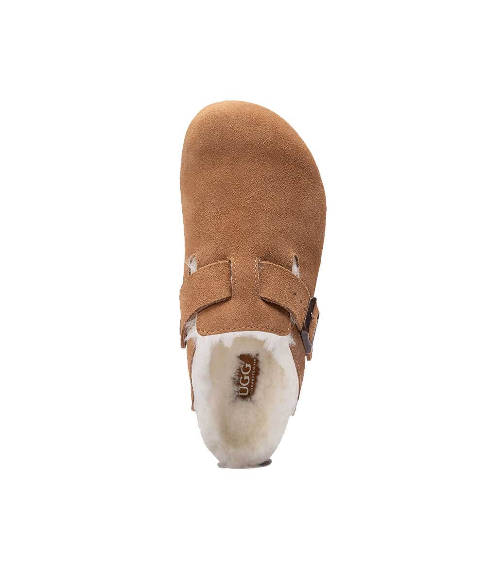 Women's UGG Wool Marly Slippers - Cozy Indoor/Outdoor House Shoes for Winter Comfort - Perfect for Home, Office & Travel