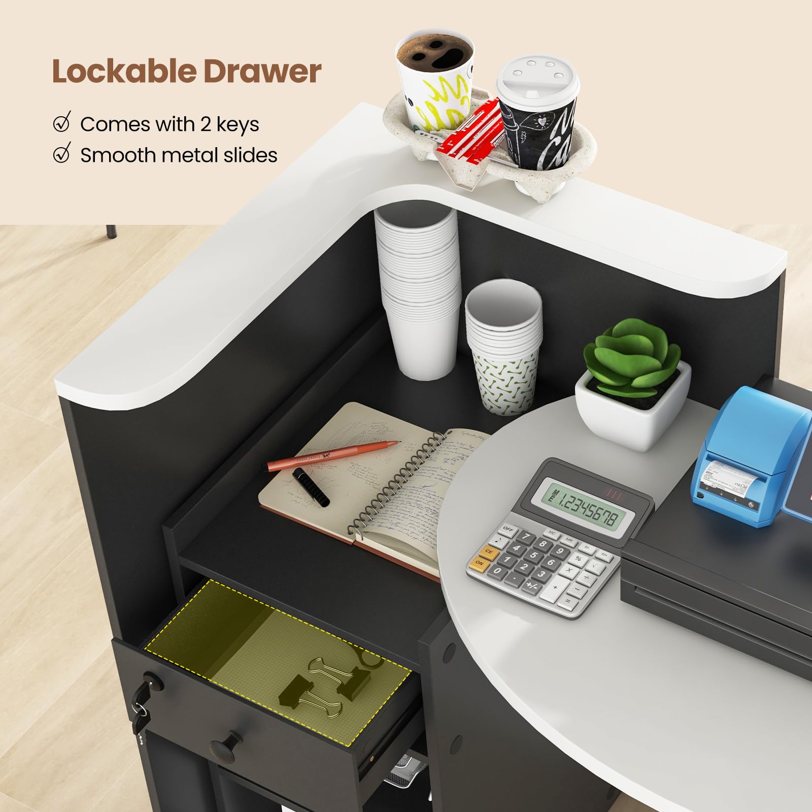 L-Shaped Reception Desk 48