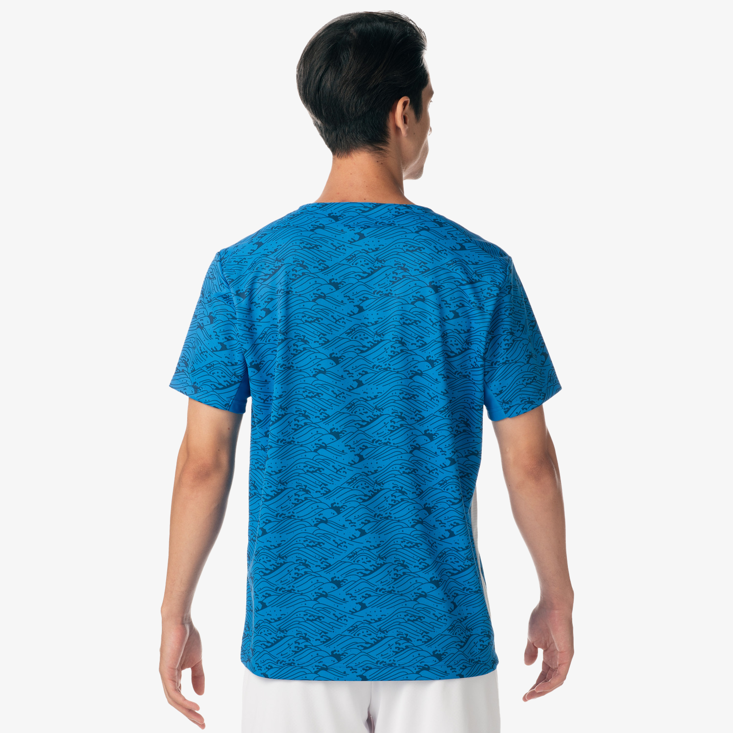 Yonex Men's Very Cool Dry Shirts 10613 - Moisture Wicking Performance T-Shirt for Tennis & Running (Blue) | Gym Workout & Outdoor Sports Apparel