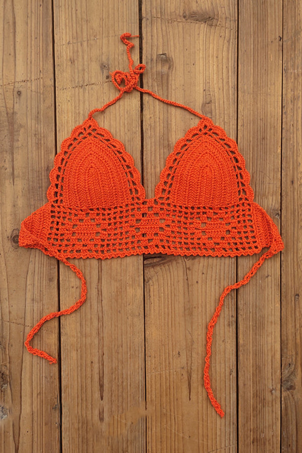Solid Color Sexy Halterneck Knitted Vest for Women - Summer Fashion Crop Top, Beachwear & Party Outfit