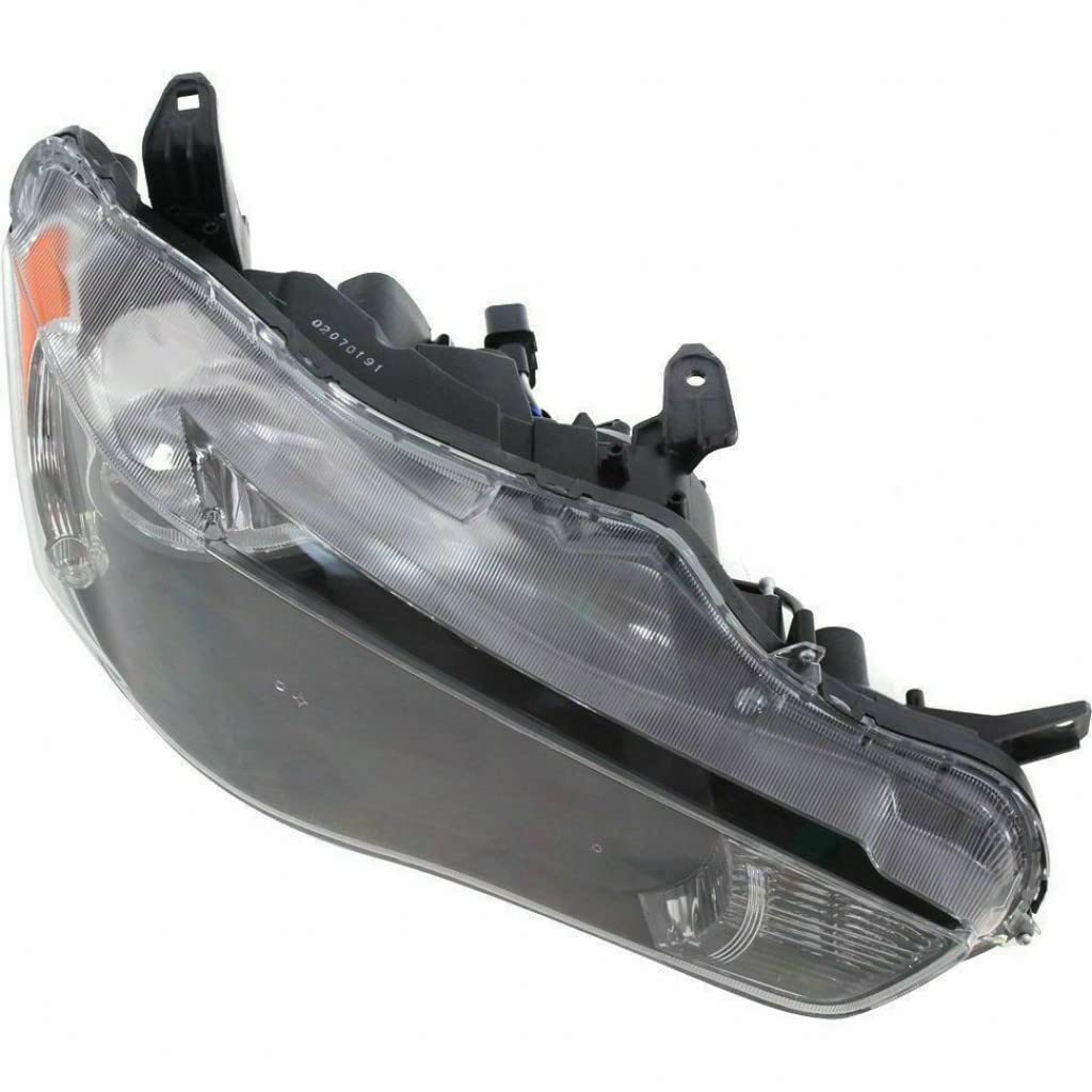 Mitsubishi Outlander 2010-2013 Passenger Side Headlight Assembly - CAPA Certified Replacement Part (MI2503157, 8301C418) | Durable Composite Housing | Perfect for Night Driving & Foggy Conditions