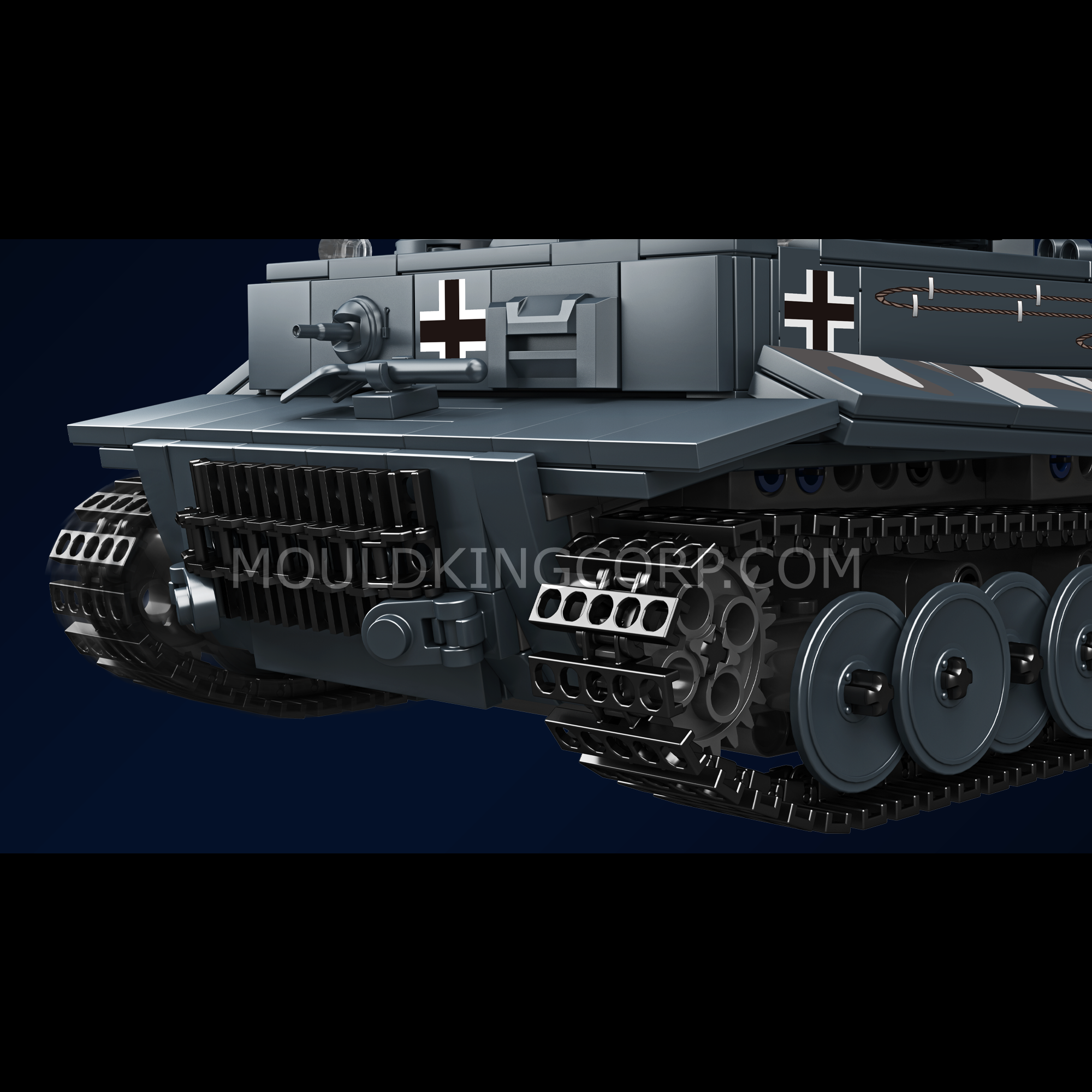 Mould King 20014S Tiger Heavy Tank Model Building Set - 850 PCS Military Tank Toy for Adults & Kids | STEM Educational Construction Kit | Perfect for Collectors, Birthday Gifts & War History Enthusiasts