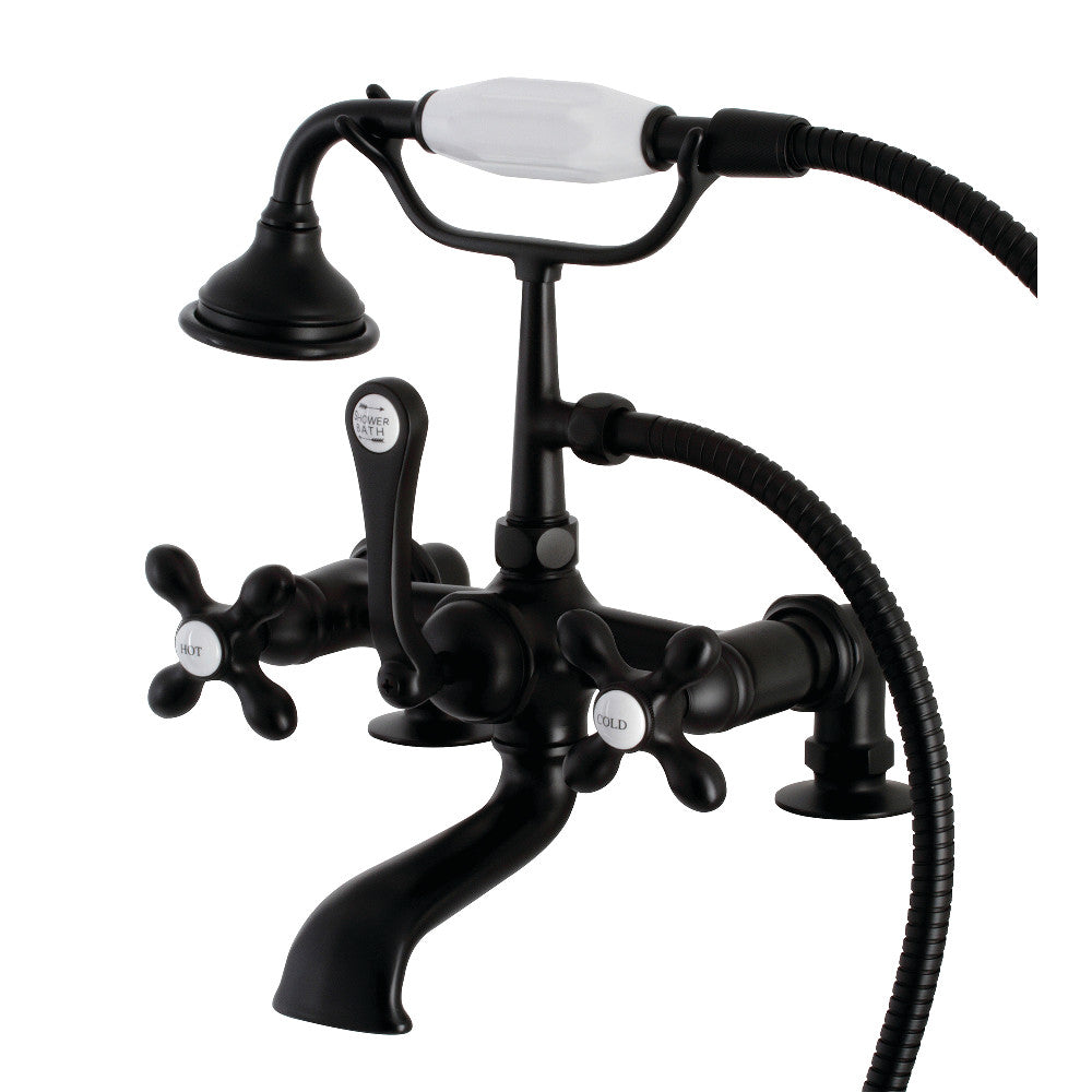 Vintage 7 Inch Tub Faucet with Hand Shower - Aqua AE209T7 Bathroom Faucet for Classic Style Bathrooms | Perfect for Bath Tubs, Showers & Spa Retreats
