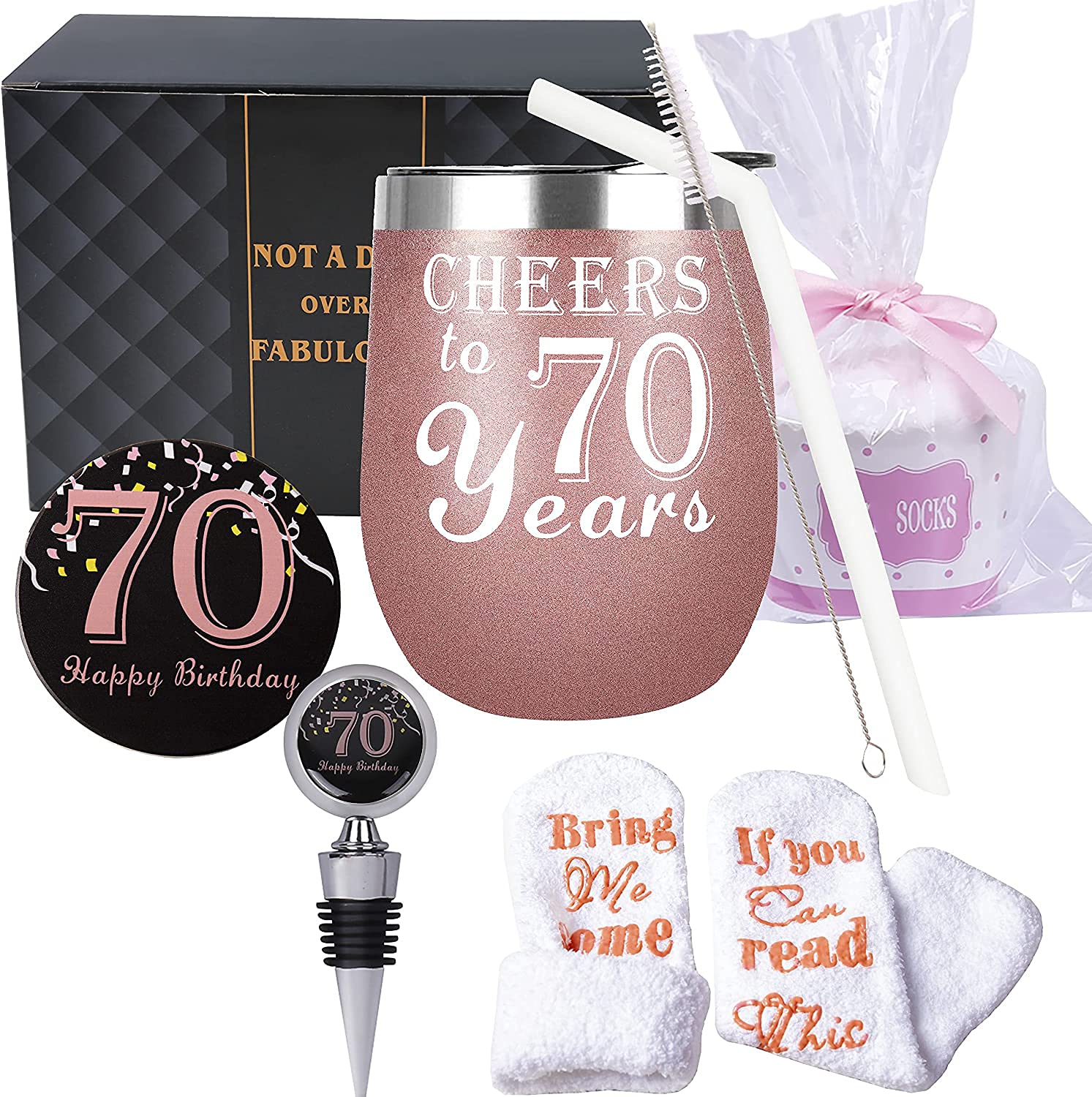 70th Birthday Gifts for Women - Insulated Tumbler for Celebrations
