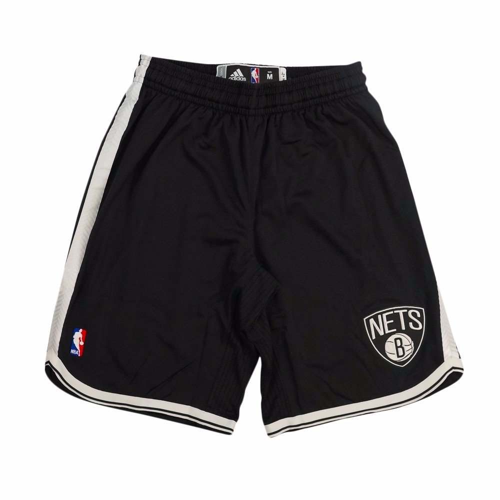 adidas Brooklyn Nets NBA Black Authentic On-Court Climacool Team Game Shorts for Men - Breathable Basketball Shorts for Training & Games - Perfect for NBA Fans & Streetwear