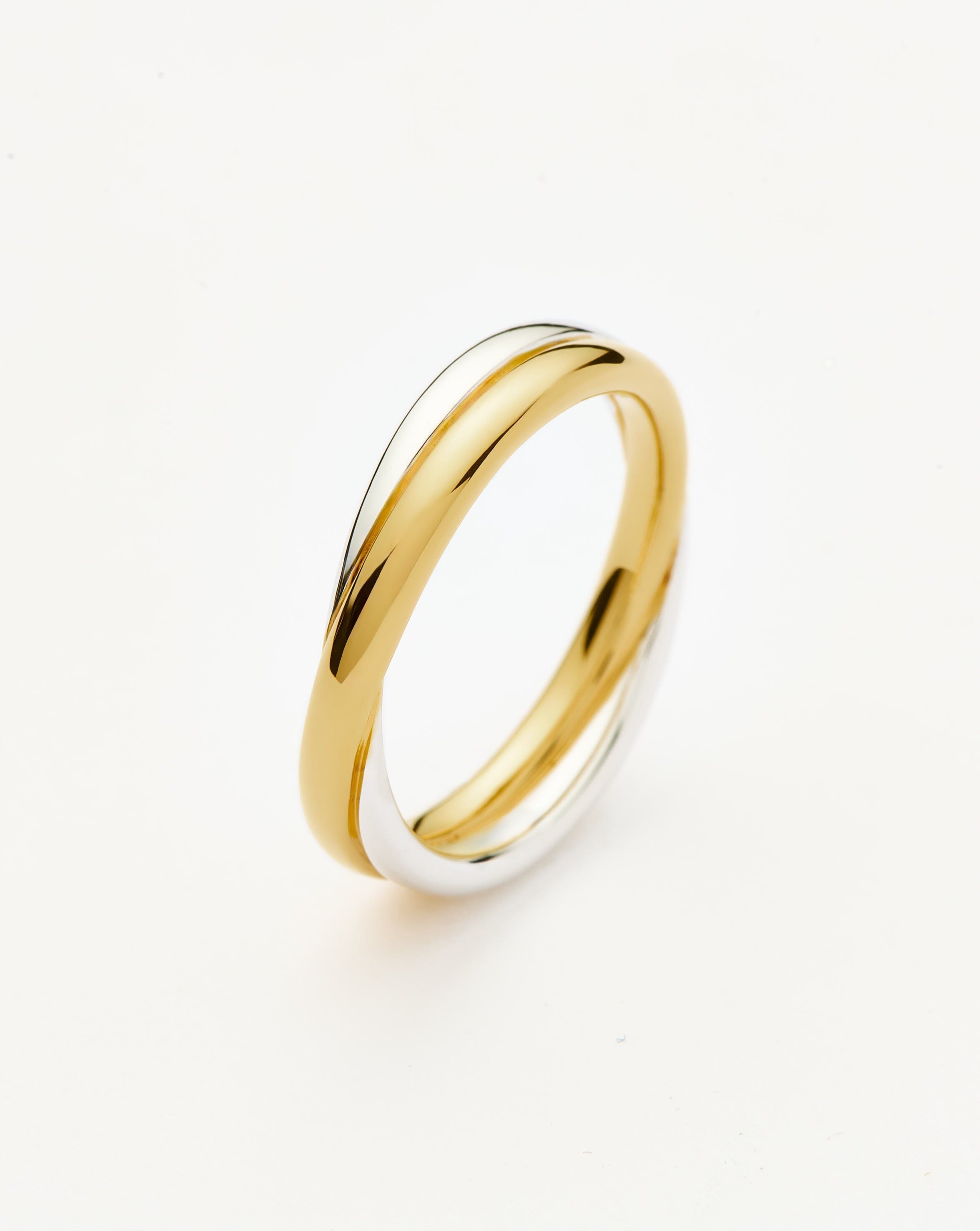 Lucy Williams Entwine Ring - Elegant Mixed Metal Jewelry for Women | Perfect for Weddings, Anniversaries & Special Occasions