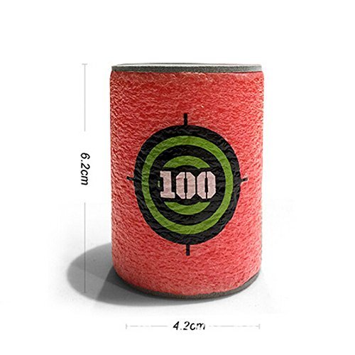 EKIND Foam Can Target - Compatible with Nerf Elite Series Blasters, Dart Shooting Target Game for Kids & Adults - Perfect for Indoor/Outdoor Backyard Battles and Nerf War Parties