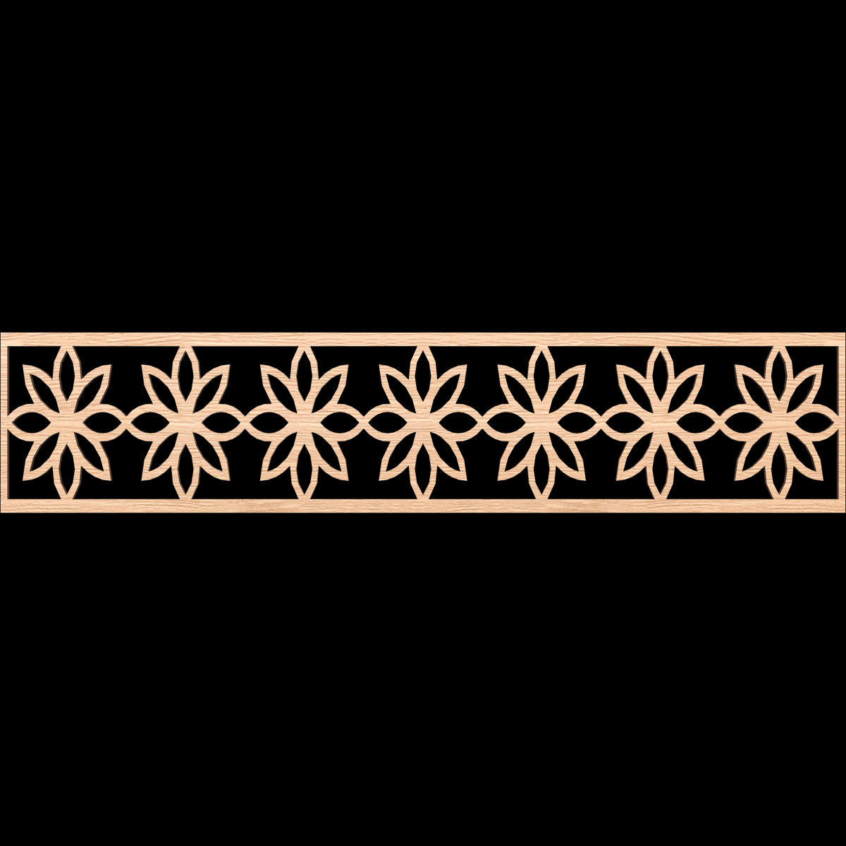 Daisy Fretwork Moulding - Decorative Wood Trim for Home Decor, DIY Crafts, and Furniture Accents | Perfect for Wall Paneling, Cabinet Doors, and Picture Frames