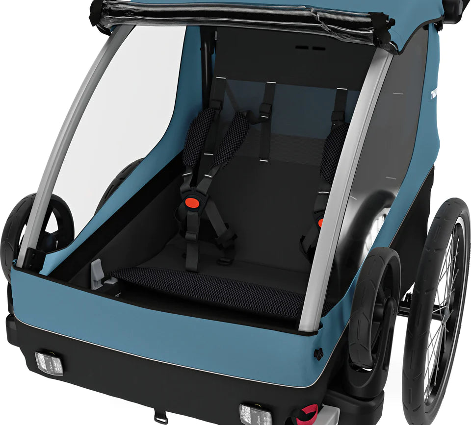 Thule Courier Chariot - Premium Bike Trailer & Jogging Stroller for Kids - All-Terrain Cycling & Running Accessory for Active Families - Perfect for Outdoor Adventures, Park Visits & Daily Commutes
