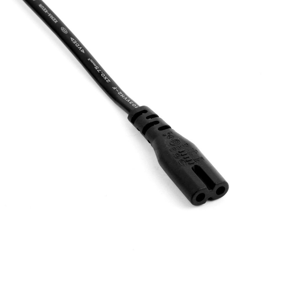 2-Prong AC Power Adapter Cord for Sony PlayStation 4 PS4 Console - Replacement Power Supply Cable for Gaming Setup & Home Entertainment System