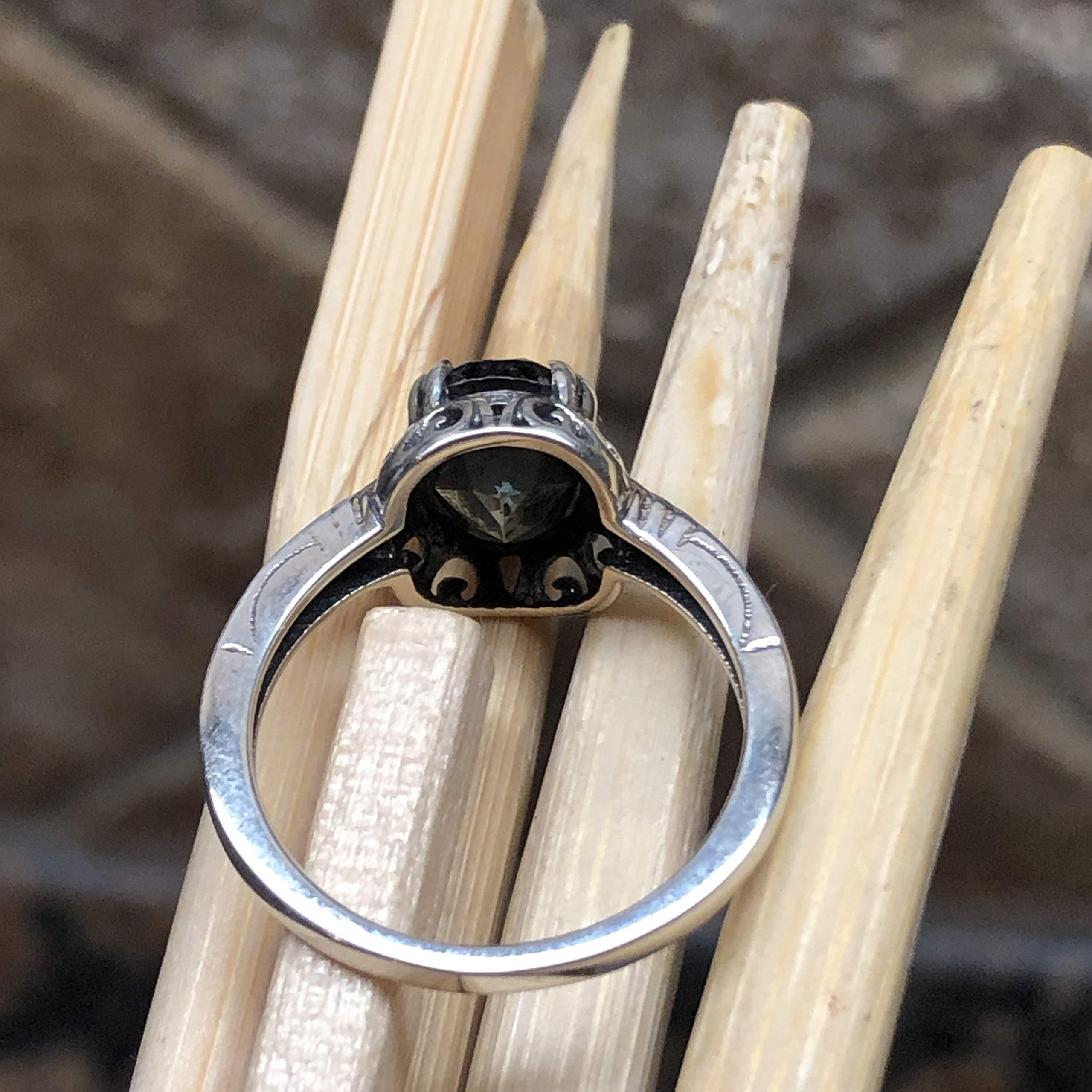 2ct London Blue Topaz 925 Sterling Silver Engagement Ring for Women - Size 6, 8, 9 - Natural Gemstone Wedding Band, Anniversary Gift for Her - Perfect for Proposals, Bridal Jewelry & Special Occasions