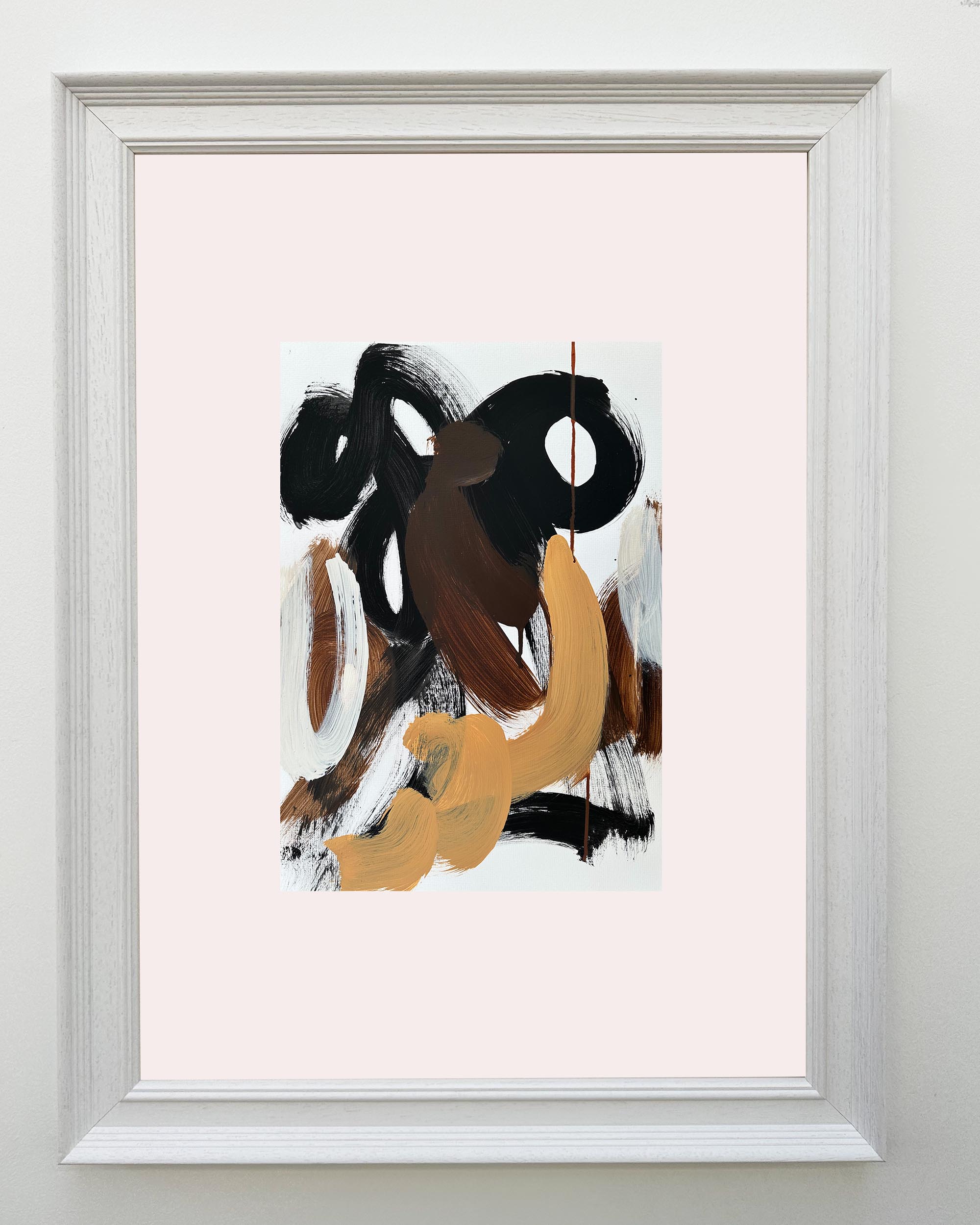 Time 3 | Original Framed Wall Art Painting - Perfect for Home Decor, Office & Living Room Wall Decorations