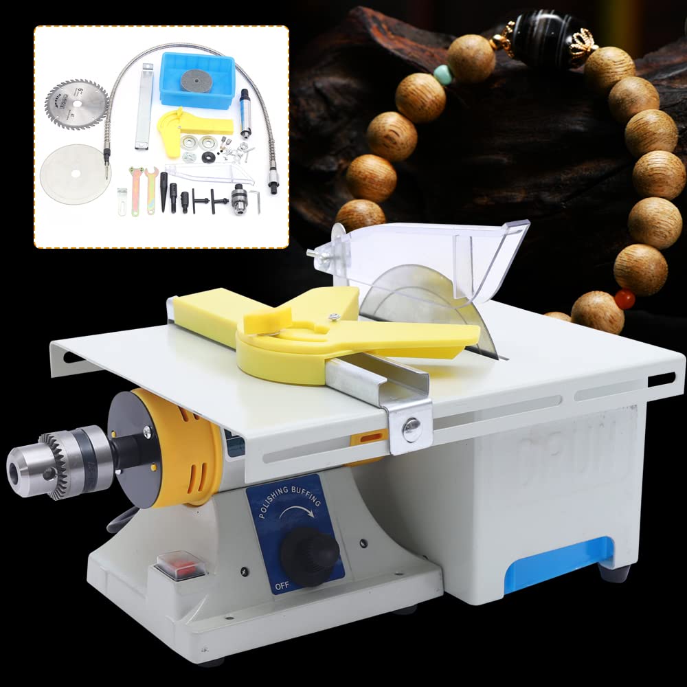 750W Mini Table Saw - 10000 RPM Portable Precision Woodworking Tool with 39.4