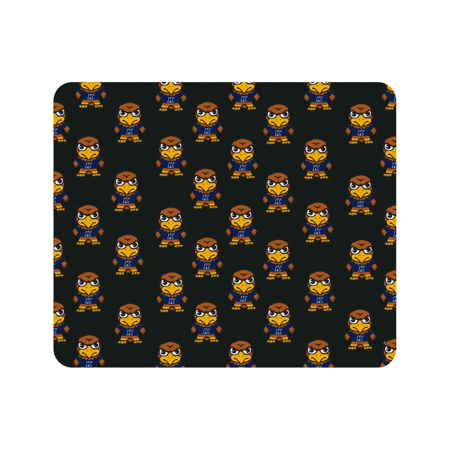 OTM Essentials Kent State University Standard Fabric Mouse Pad - Non-Slip Desk Accessories for Gaming & Office Use - Tokyodachi Mascot Design - Perfect for Work, Study & PC Gaming Setup