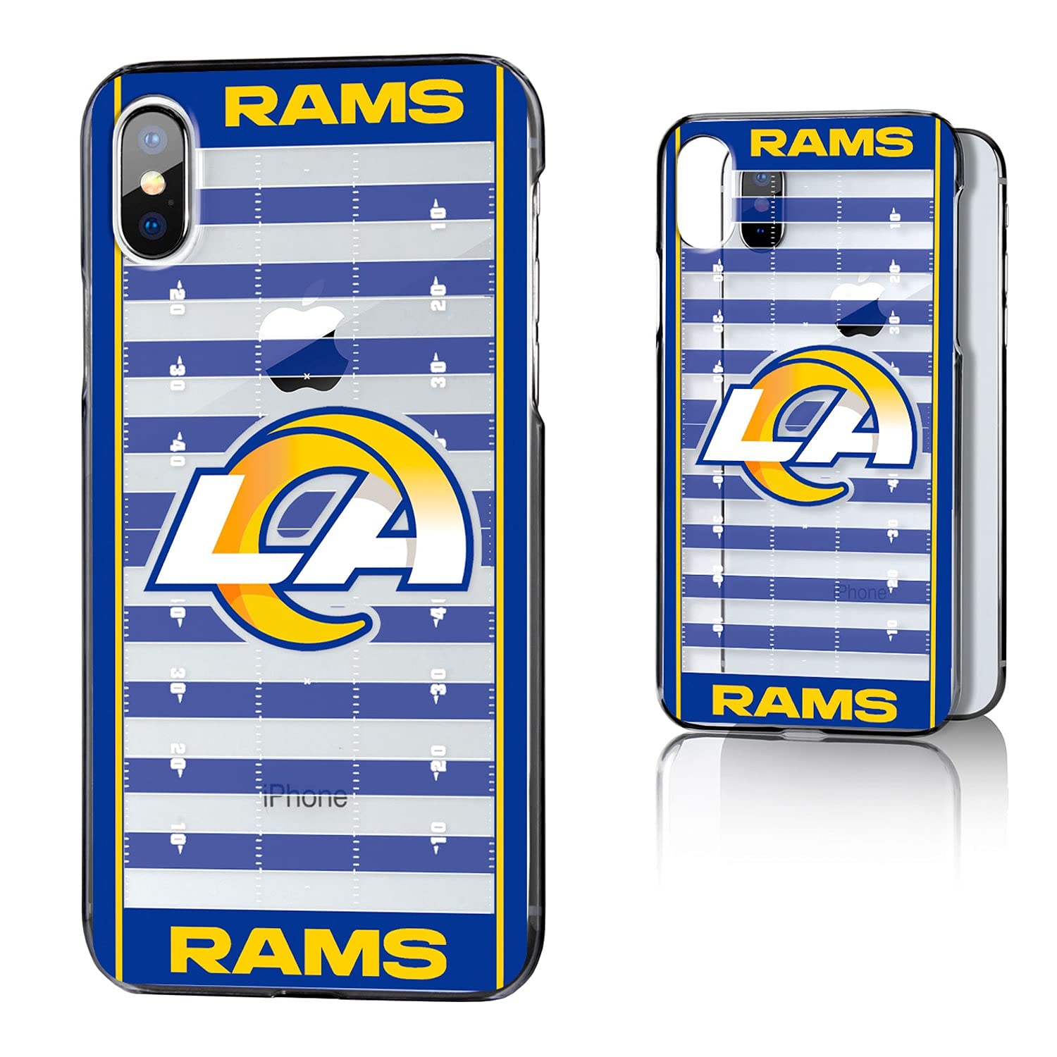 Los Angeles Rams iPhone Clear Case - Slim Protective Phone Cover for iPhone 13/14/15 Pro Max - Show Team Spirit with This Durable Football-Themed Case - Perfect for Game Day, Work & Everyday Use