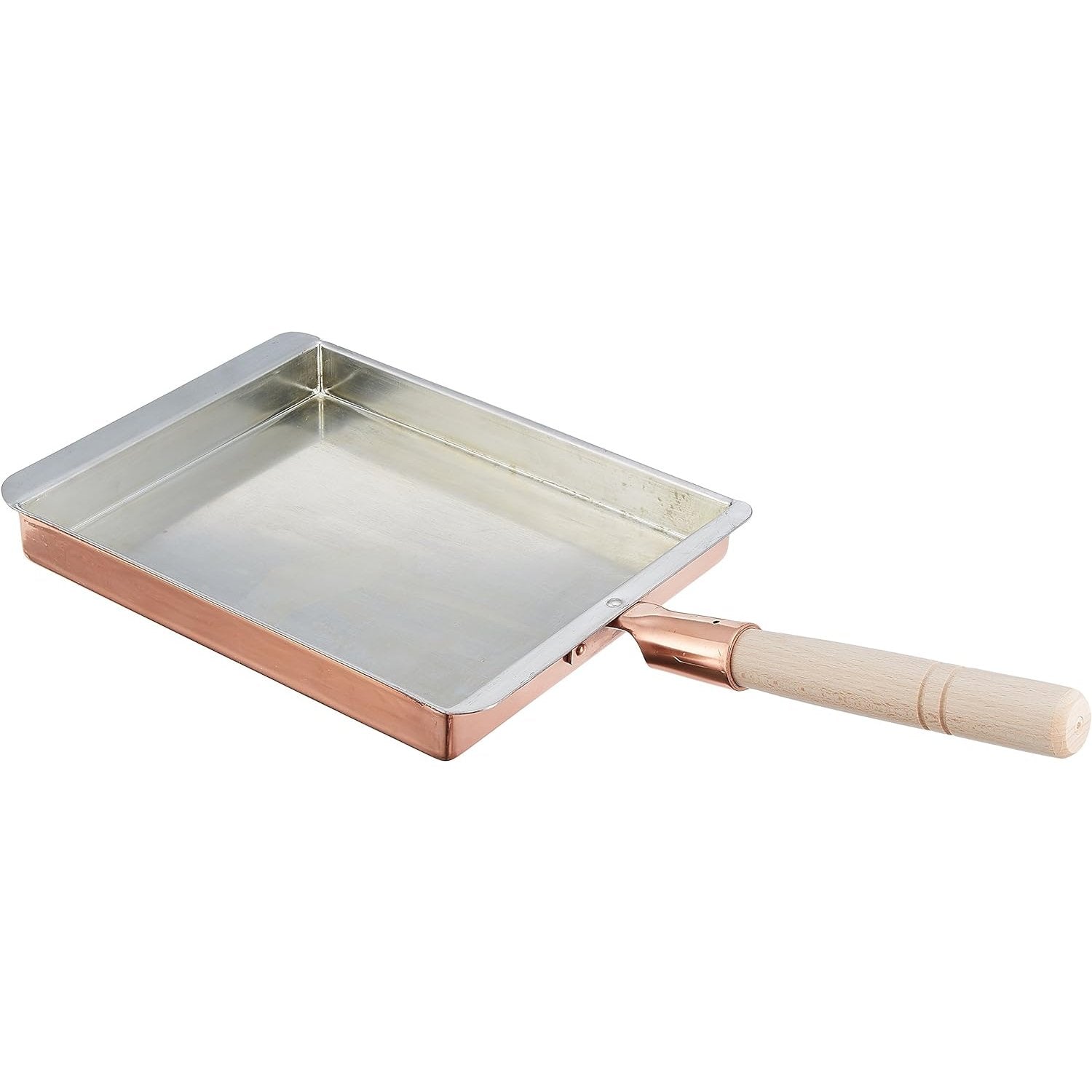 Premium Marushin Copper Tamagoyaki Pan - Authentic Kansai Style Japanese Omelette Frying Pan 8.3x10 Inches - Perfect for Making Fluffy Japanese Omelettes, Sushi Rice Rolls & Home Cooking