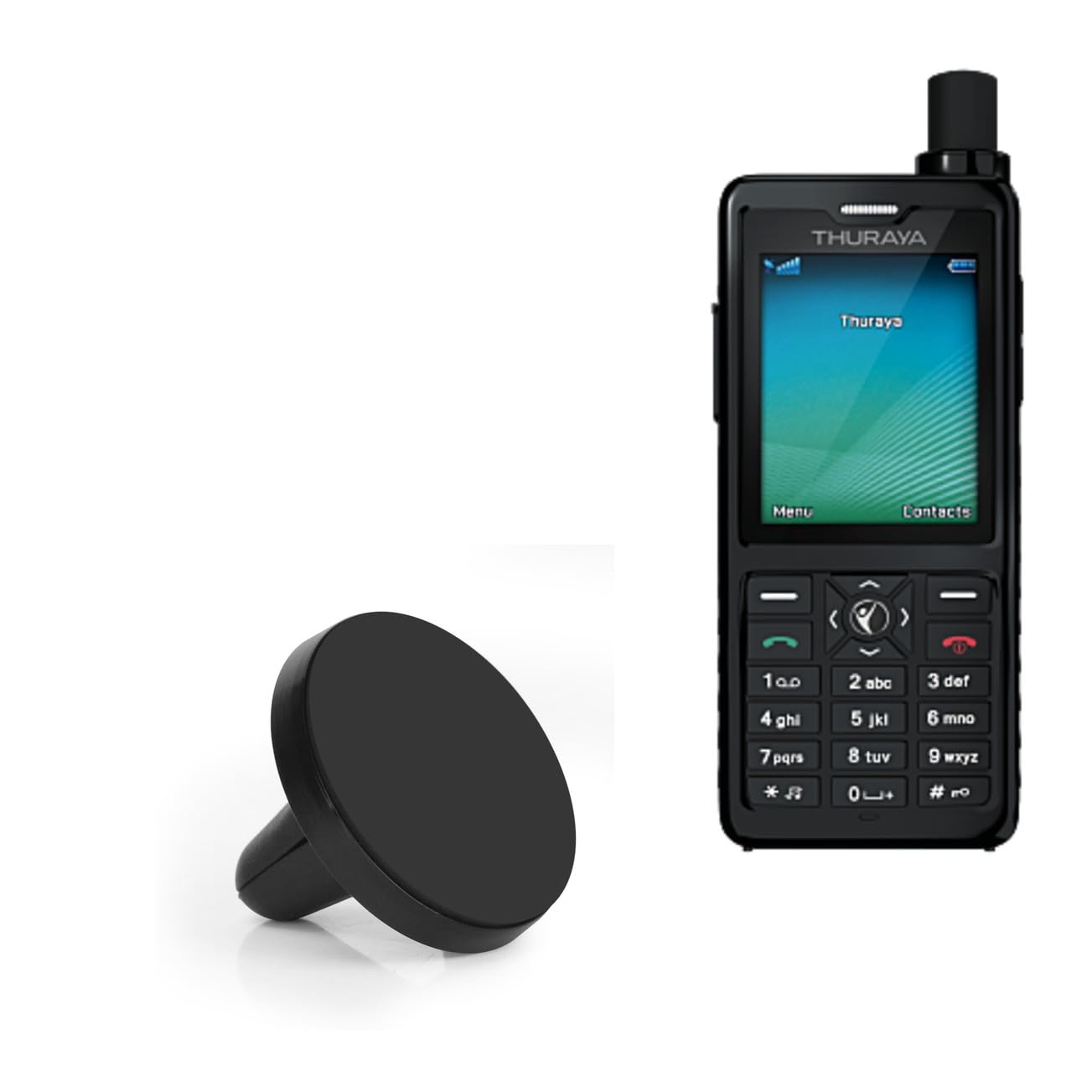 BoxWave Minimus MagnetoMount - Magnetic Car Phone Holder Compatible with Thuraya XT-PRO | Secure Hands-Free Mount for Driving, GPS Navigation & Road Trips