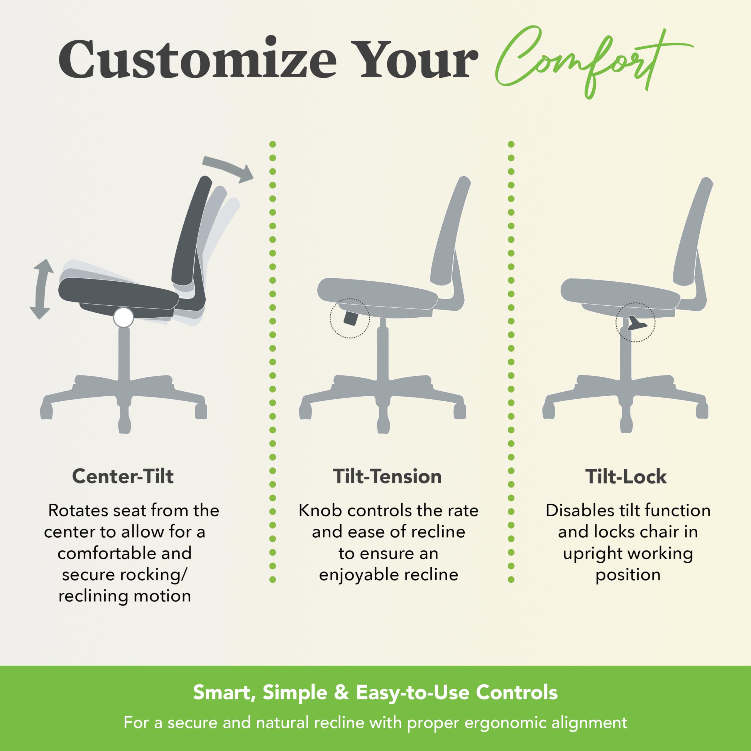 HON Crio High Back Ergonomic Office Chair - Adjustable Mesh Desk Chair with Wheels, Arms & Center-Tilt Recline - Comfortable Swivel Chair for Home Office & Long Work Hours - Black - Perfect for Professionals, Gamers & Remote Workers