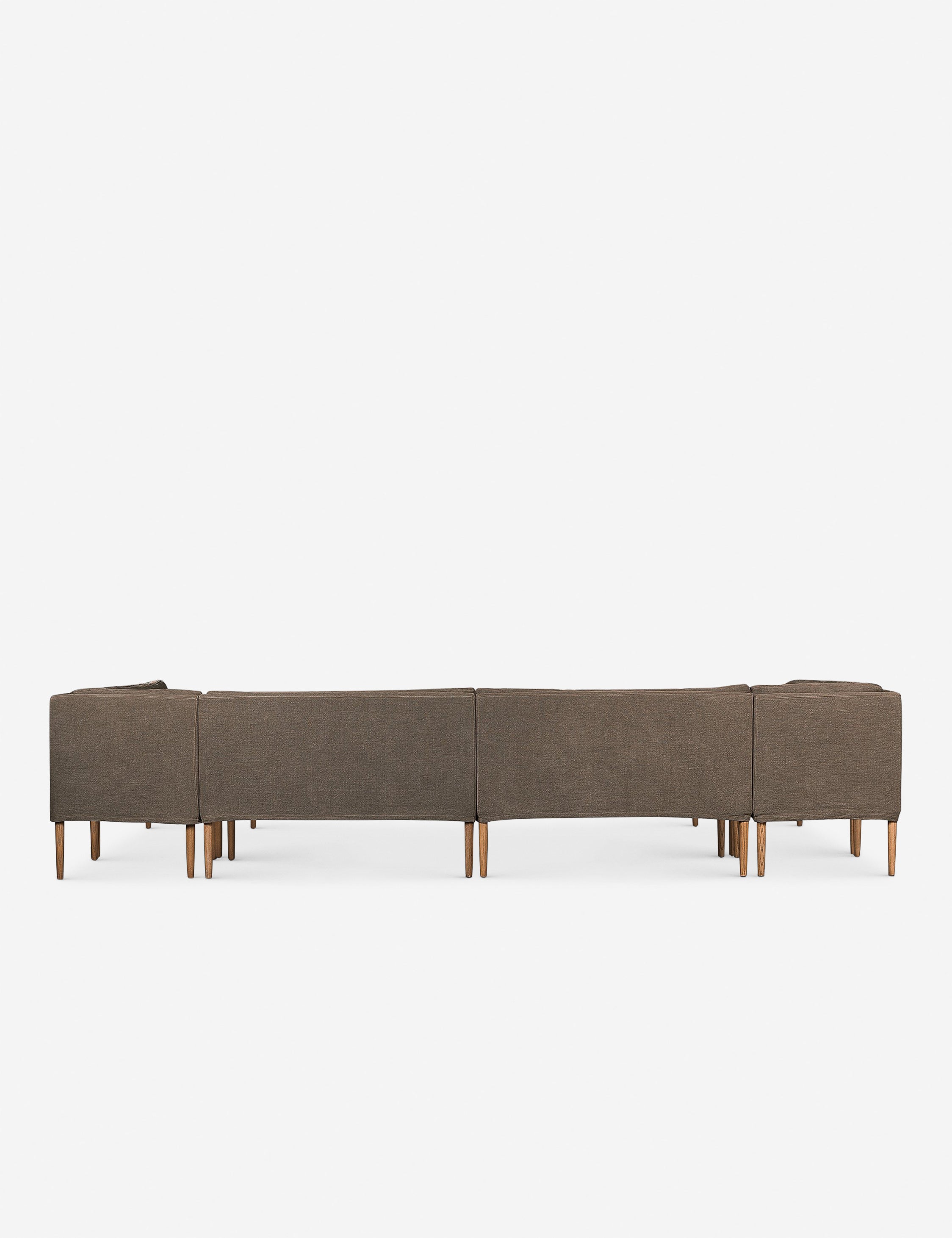 Aurelia U-Shaped Dining Banquette - Modern Upholstered Bench by Amber Lewis x Four Hands for Kitchen, Breakfast Nook, or Dining Room Seating