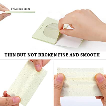 Premium Green Tea Oil Absorbing Sheets for Face - 100 Count | Matte Blotting Papers for Oily Skin Care | Unisex Facial Tissues for Women & Men | Perfect for Makeup Touch-Ups & On-the-Go Shine Control