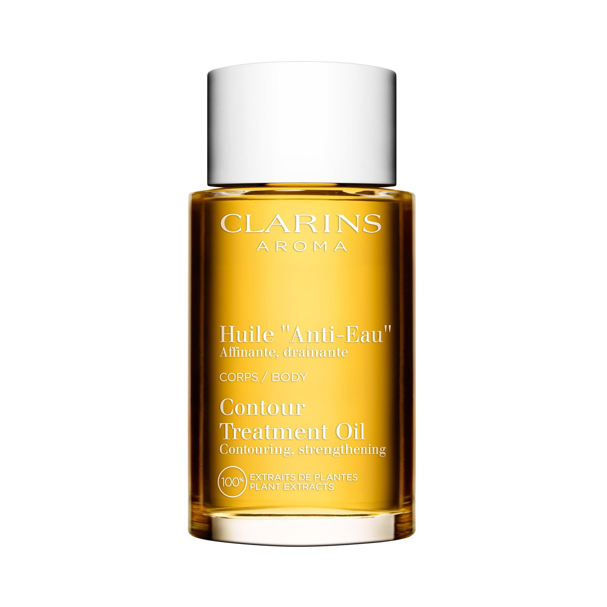 Clarins Contour Body Treatment Oil 100ml - Firming & Toning Body Oil for Cellulite Reduction - Post-Pregnancy & Weight Loss Skin Care - Perfect for Massage & Body Contouring