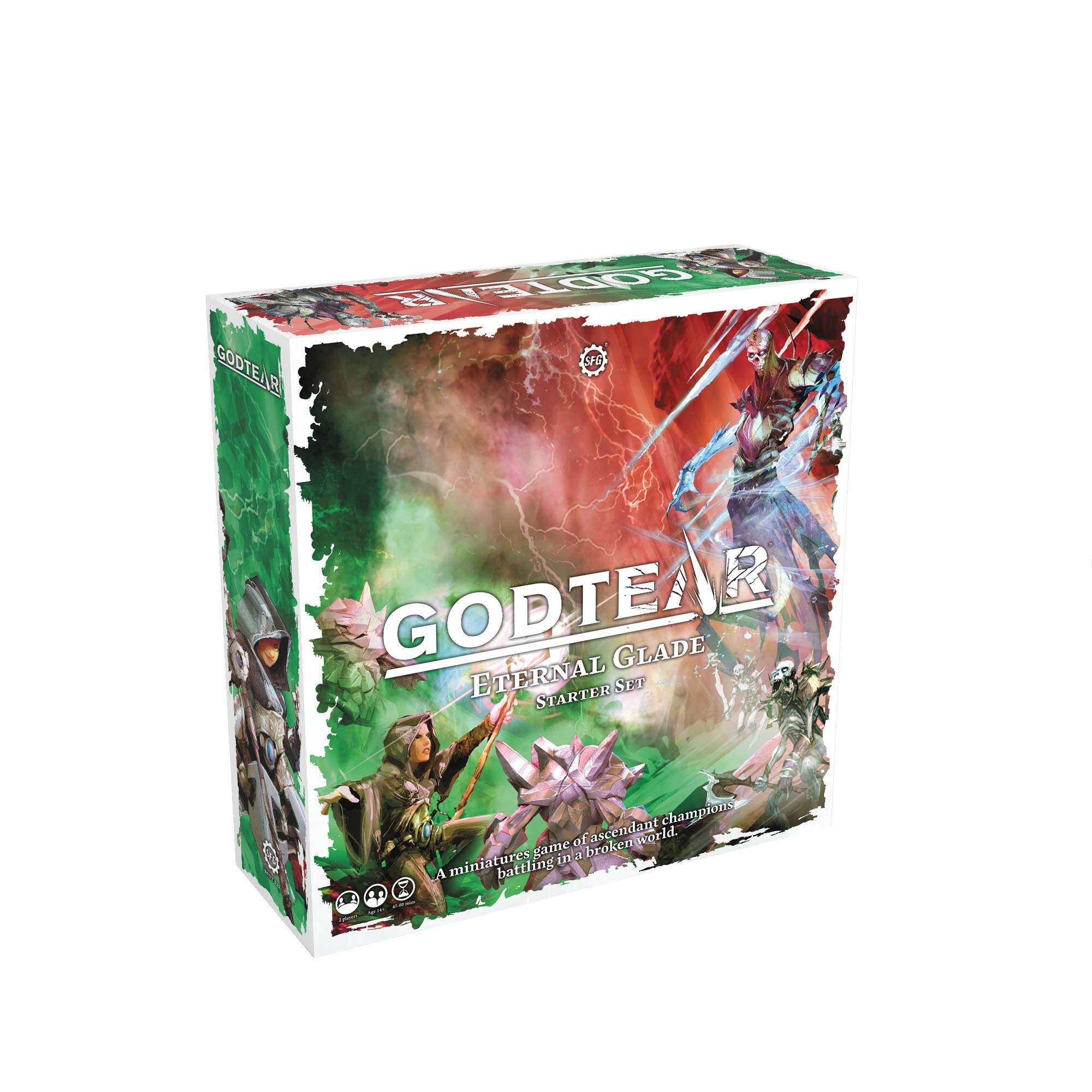 GodTear: Eternal Glade Starter Set - 12 Detailed Miniatures Tabletop Combat Board Game for 2 Players, Perfect for Strategy Enthusiasts and Game Nights