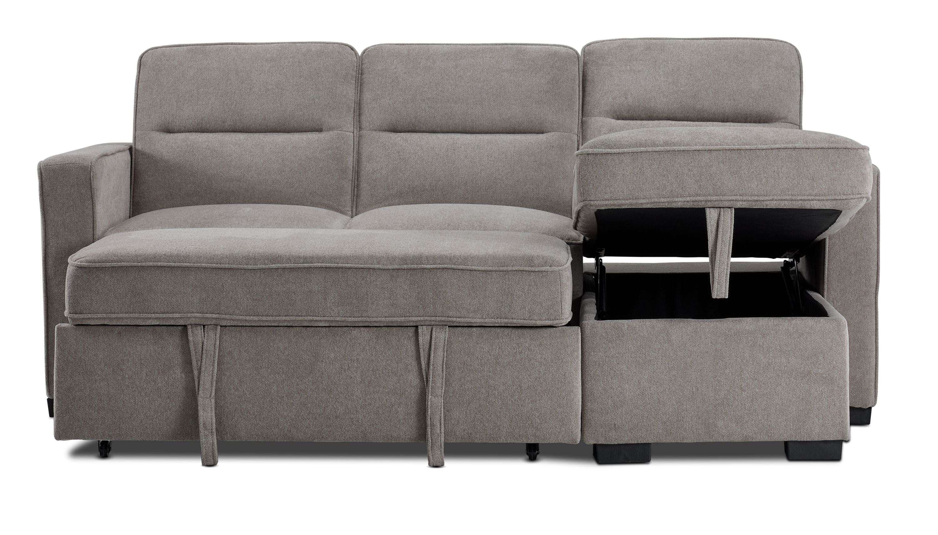 Cielo Reversible Pop Up Sofa Bed - Convertible Guest Bed for Small Spaces, Comfortable Lounger for Living Room, Dorm & Apartment | Java Brown