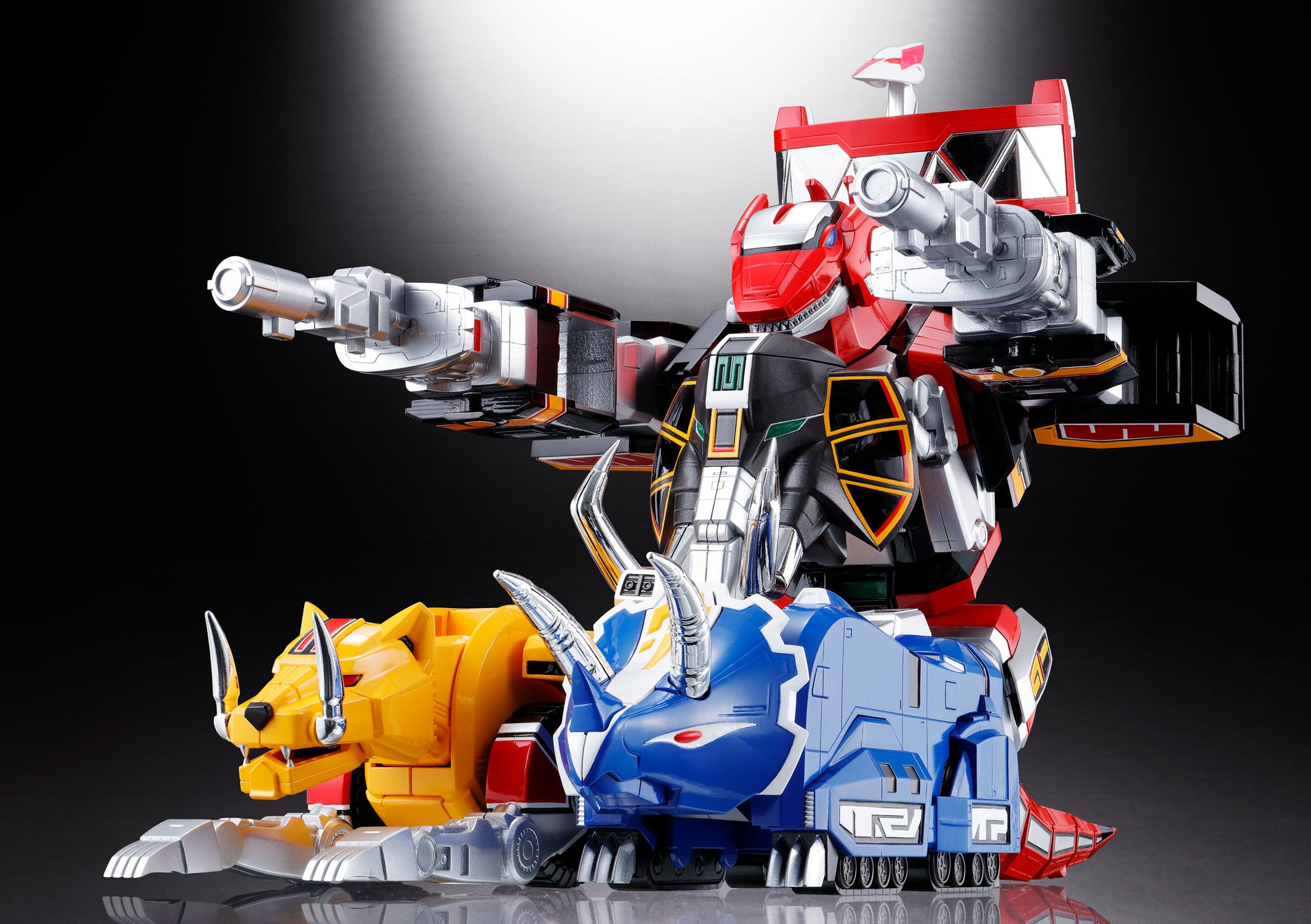Bandai Soul of Chogokin GX 72 Mighty Morphin Power Rangers Megazord Collectible Action Figure - Premium Die-Cast Metal Robot Toy for Display & Play - Perfect for Fans, Collectors and Nostalgic Gift Giving