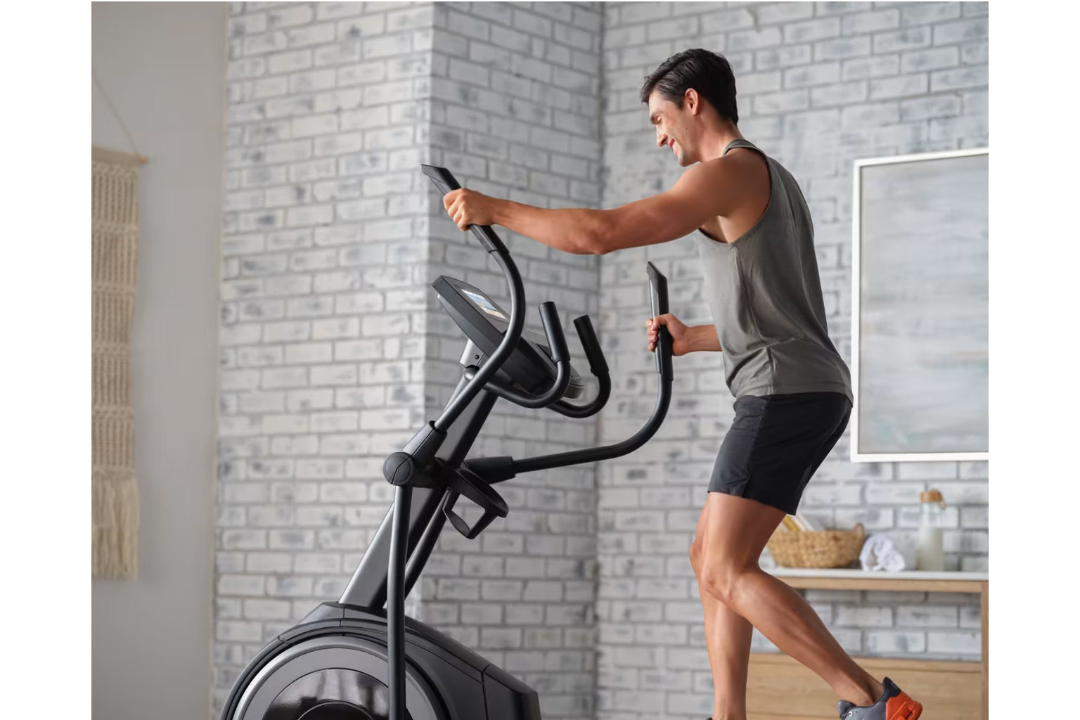 ProForm Plus Carbon E7 Elliptical Machine - Low-Impact Cardio Trainer for Home Gym Workouts | Perfect for Weight Loss & Full-Body Toning