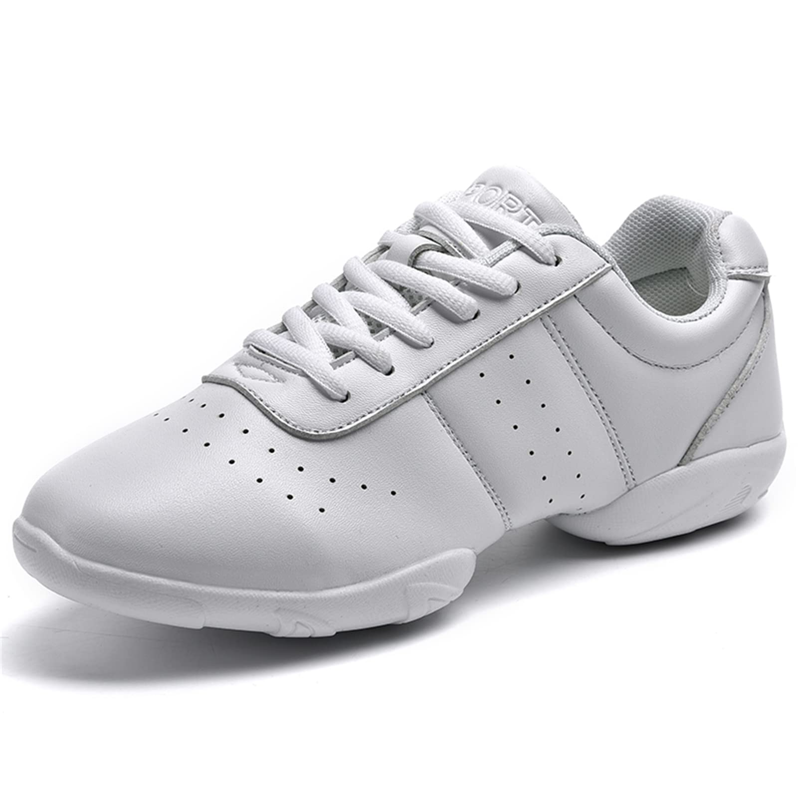 Sanearde Cheerleading Shoes for Women & Youth - White Dance Sneakers for Training, Athletic Performance & Comfort - Perfect for Cheer Practice, Dance Classes & Gym Workouts