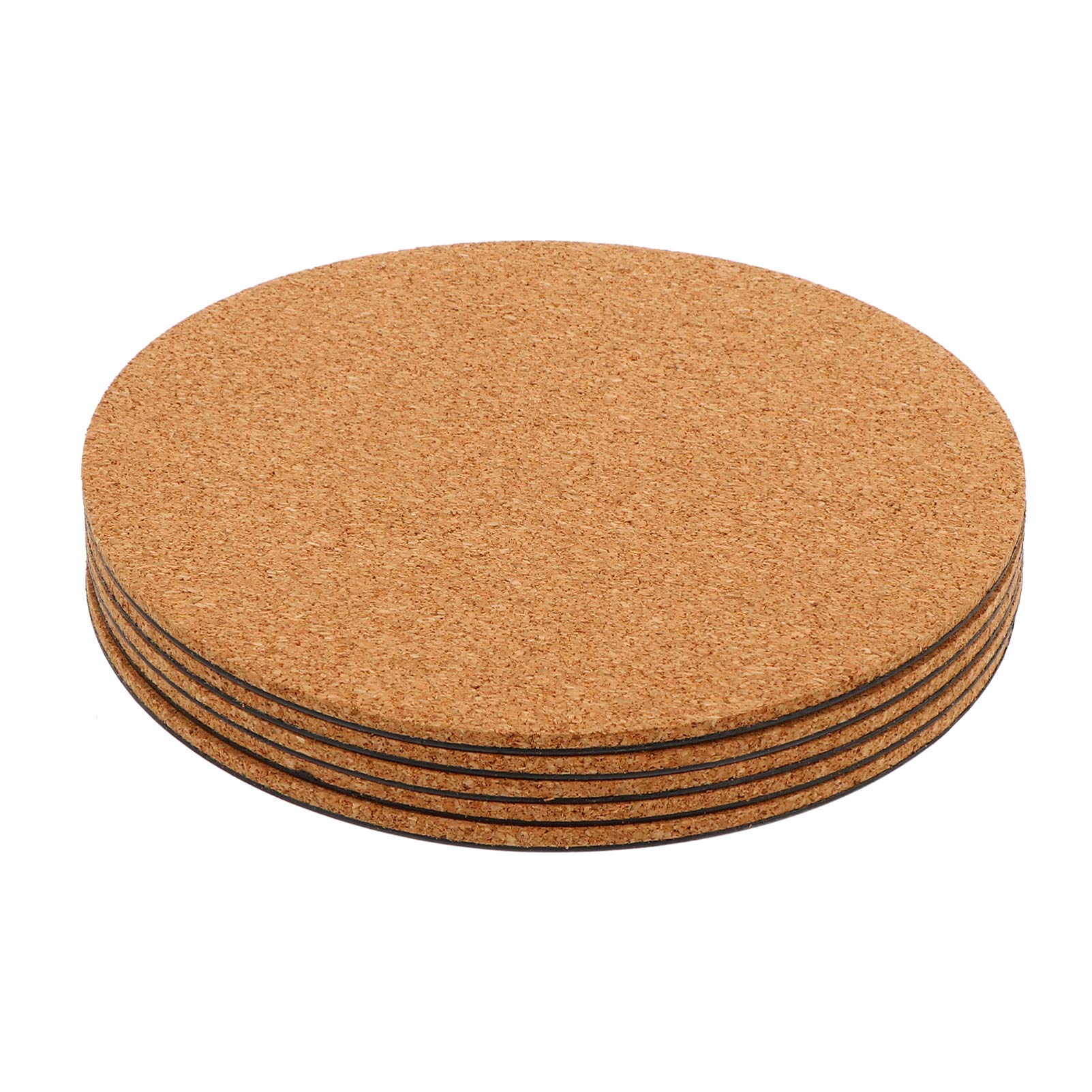 DOITOOL 5-Pack Cork Planter Mats - Natural Cork Plant Coasters for Pots, Saucers & Trays - Waterproof Garden Plant Pads for Indoor & Outdoor Use - Perfect for Flower Pots, Gardening & Home Decor
