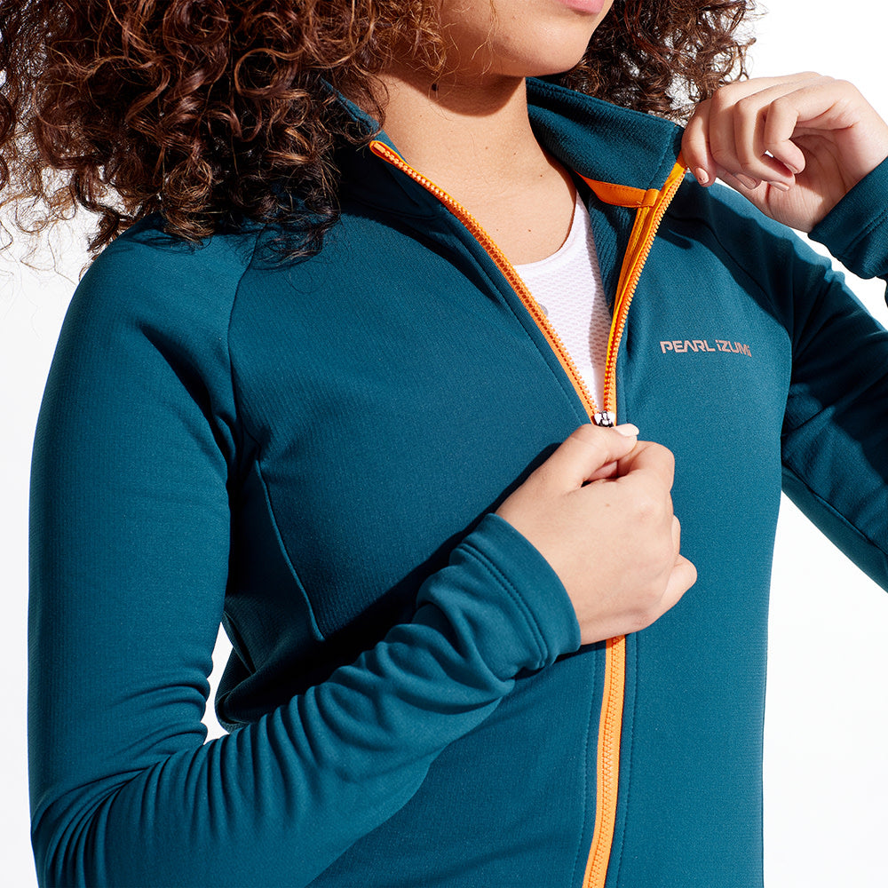 Women's Thermal Jersey - Winter Running & Outdoor Sports Top - Warm Fleece Lined Workout Shirt for Cold Weather Training & Hiking