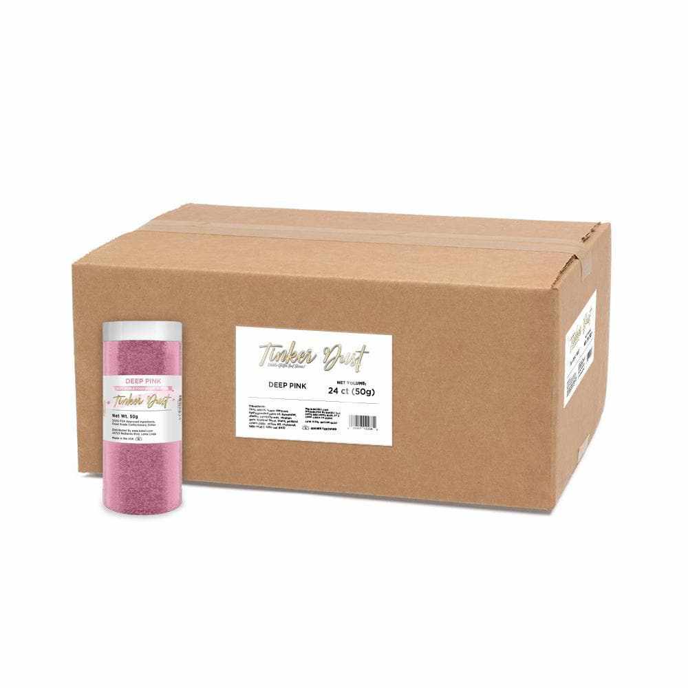 Wholesale Deep Pink Tinker Dust® Glitter for Crafts, DIY Projects, and Party Decorations | Premium Cosmetic Grade Glitter for Nails, Makeup, and Art Supplies