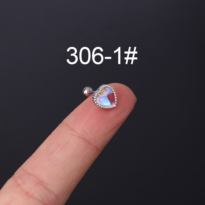 20G Cartilage Tiny Heart Stud Earrings - Hypoallergenic Stainless Steel Piercing Jewelry for Women | Perfect for Everyday Wear, Gifts, and Special Occasions