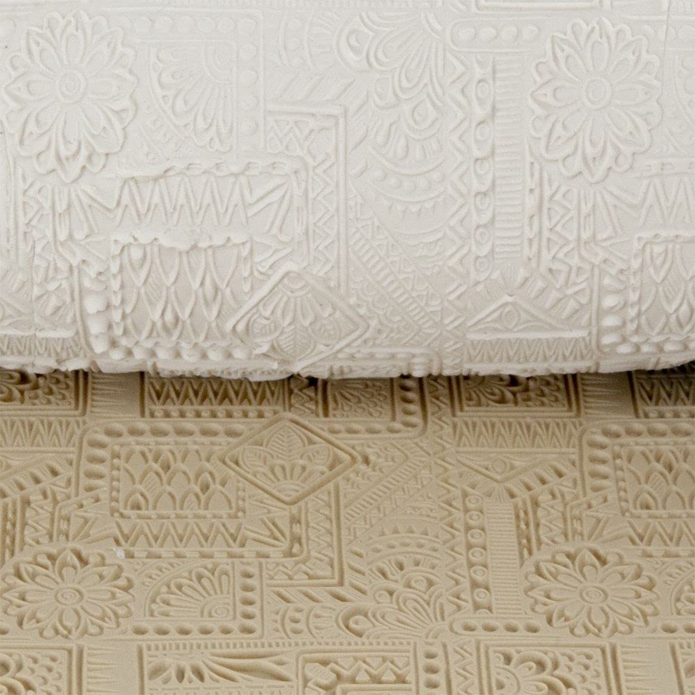 Cool Tools Flexible Texture Tile - Hibiscus Embossed Design - 4
