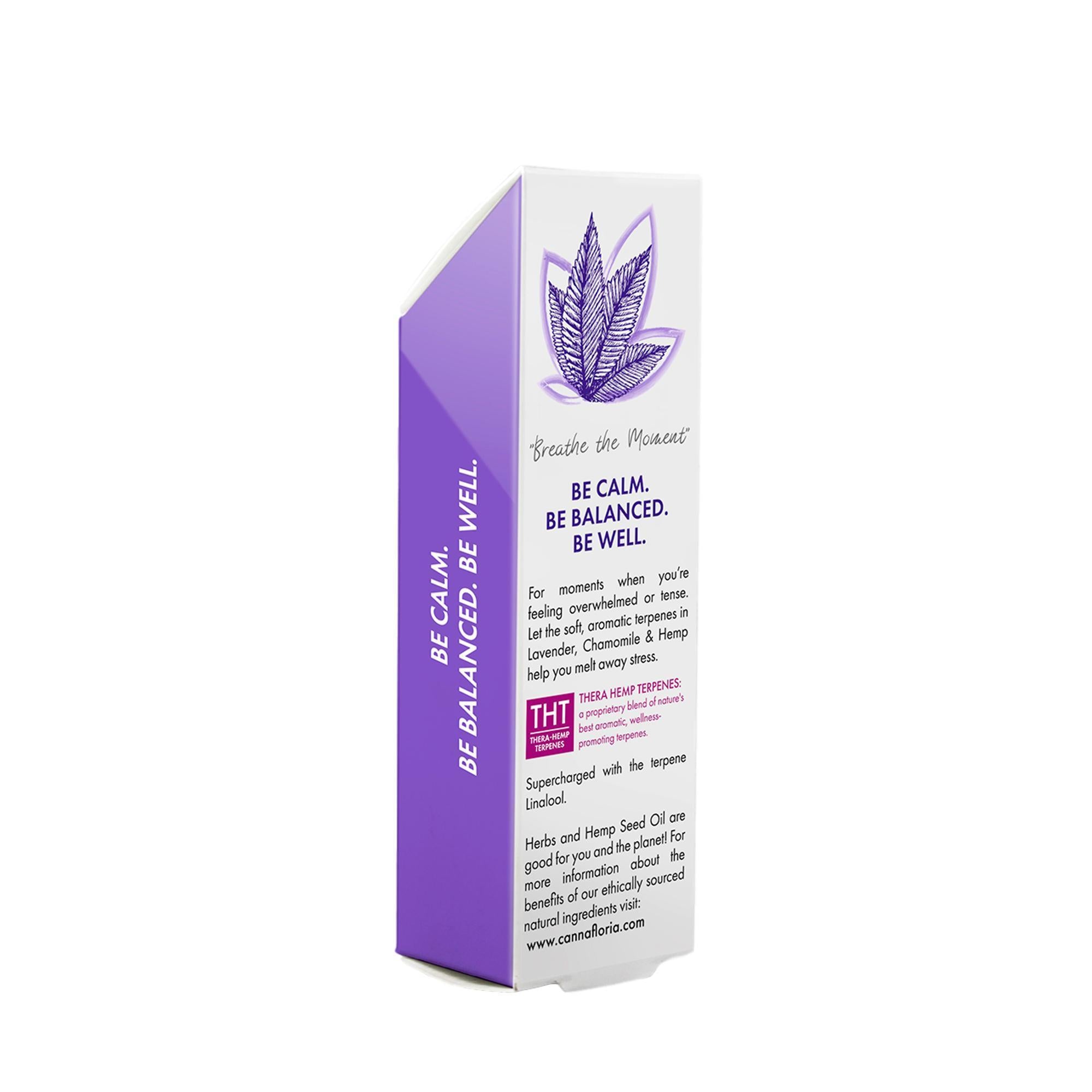 Cannafloria Essential Oil Roll On for Stress Relief & Relaxation - Portable Aromatherapy for Home, Office & Travel