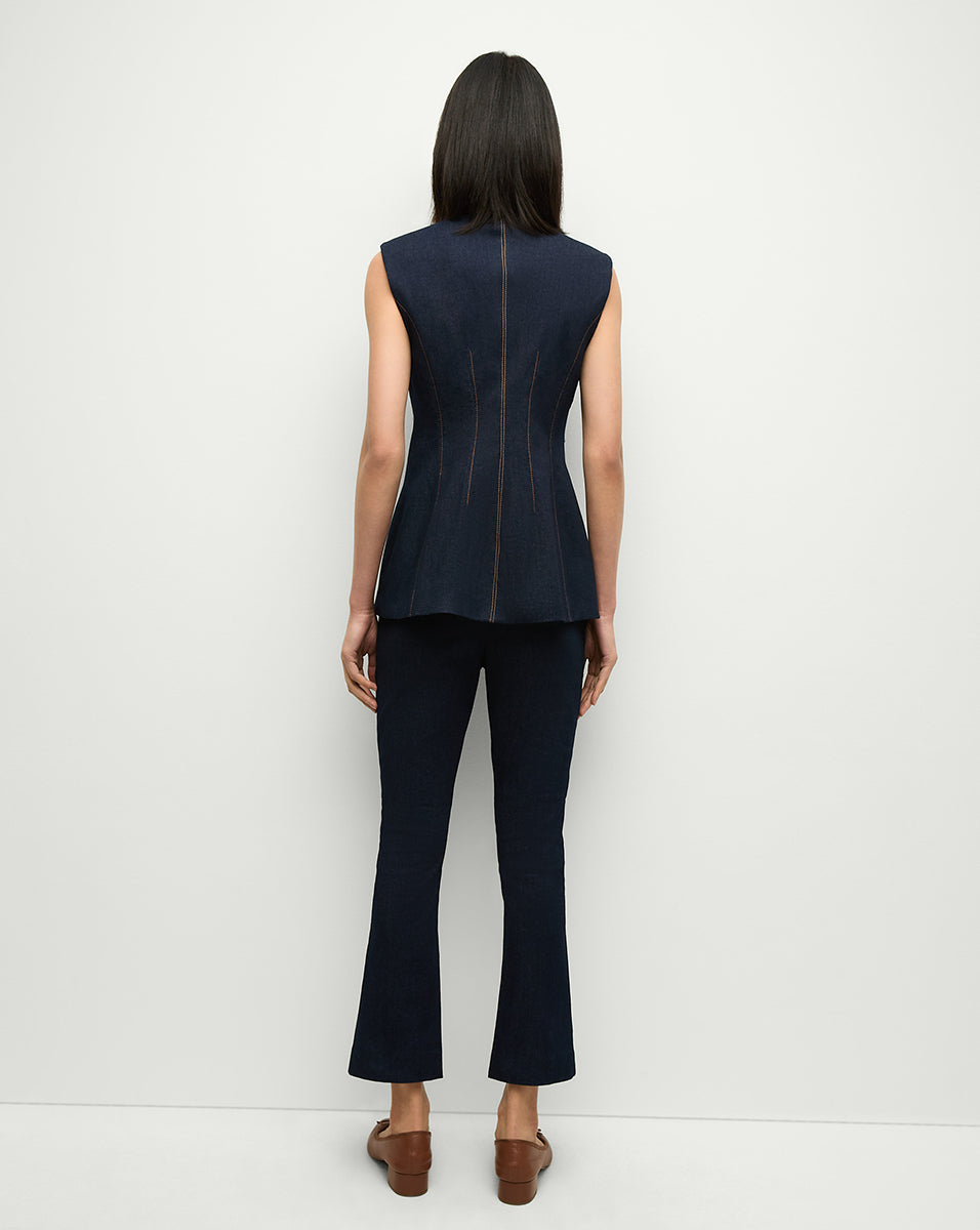 Affordable Dark Oxford Denim Pants for Men & Women - Comfortable Stretch Jeans for Casual Wear, Work & Everyday Outfits