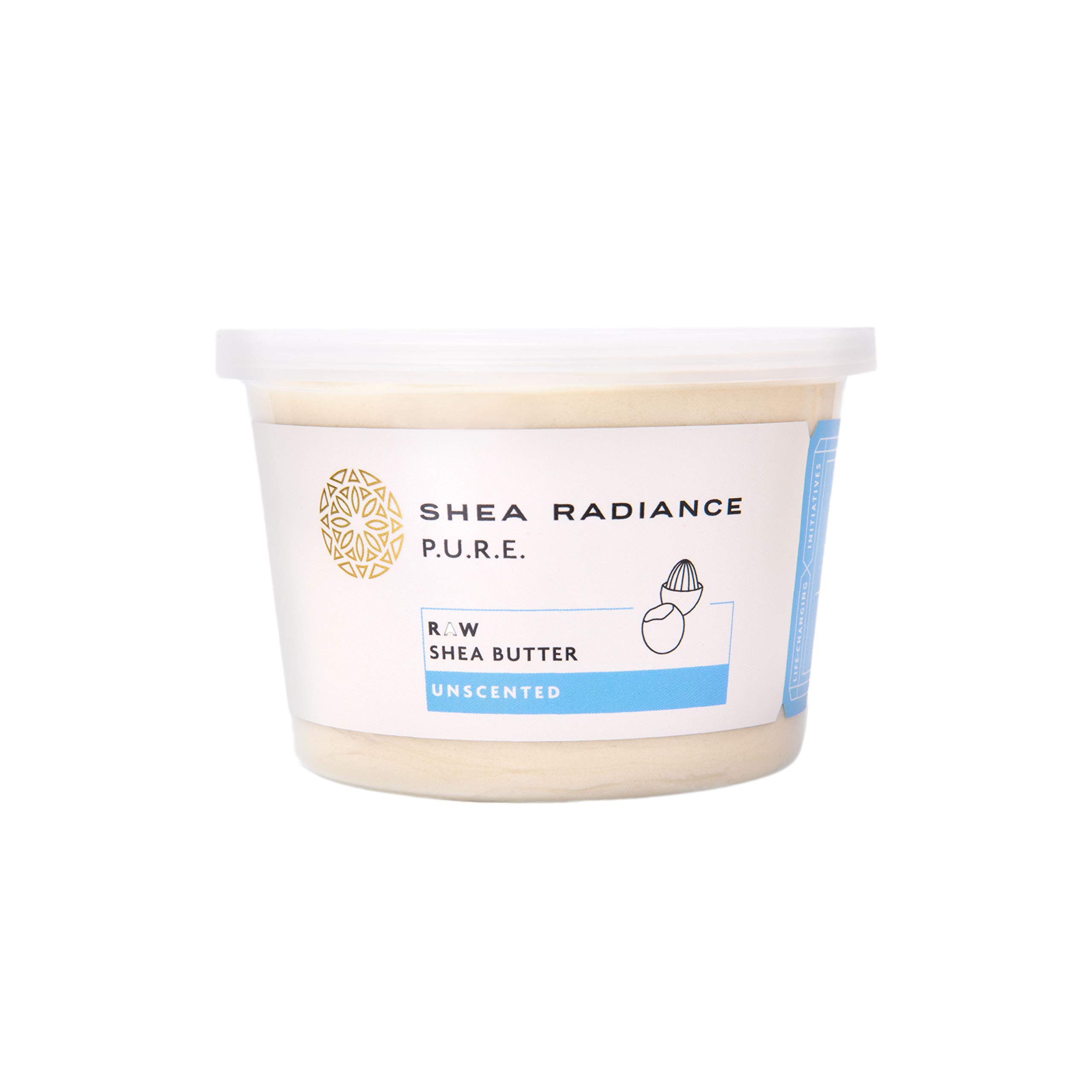 Pure Unrefined Shea Butter for Skin & Hair - 100% Natural, Unscented, 14 Oz - Deep Moisturizing for Dry Skin, Eczema, Hair Care & DIY Beauty Recipes