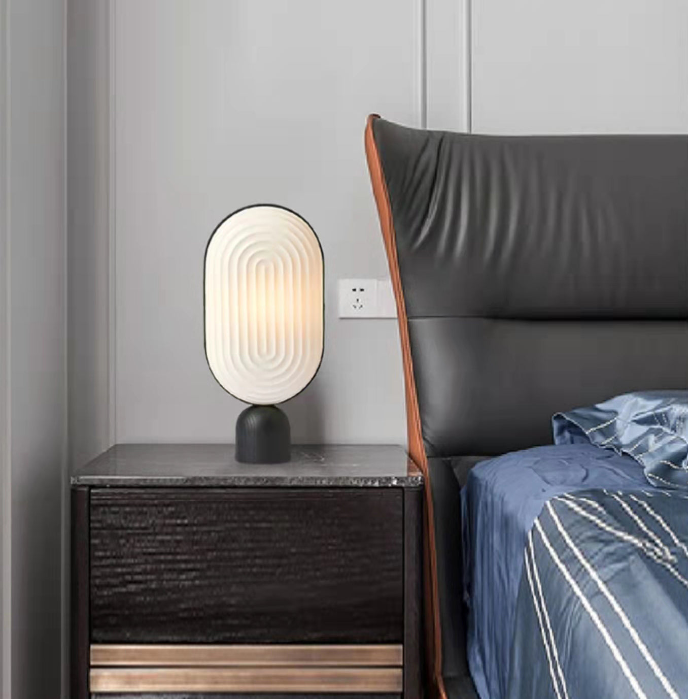 Modern Arc Table Lamp - Adjustable LED Desk Light for Home Office, Reading & Study - Sleek Design with Dimmable Brightness for Bedroom, Living Room & Workspace