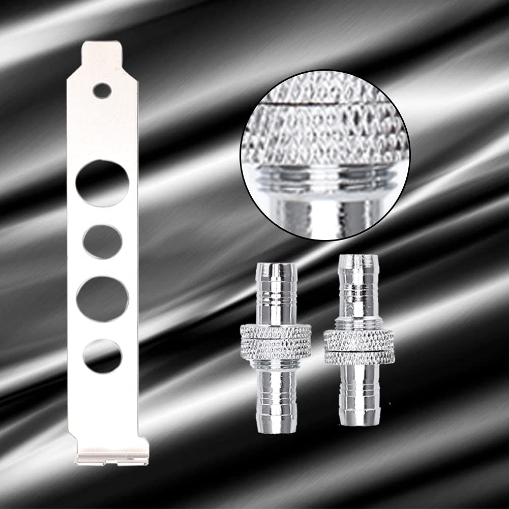 ASHATA G1/4 Thread Water Cooling Hose Connector - 11mm Direct Connect Fitting for PC Liquid Cooling Systems | Perfect for Custom Loop Builds, Gaming Rigs & High-Performance Computers