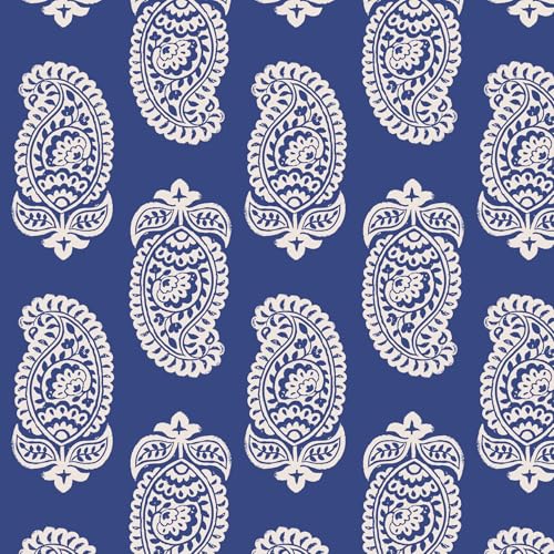Iconic Paisley Deep Ultramarine