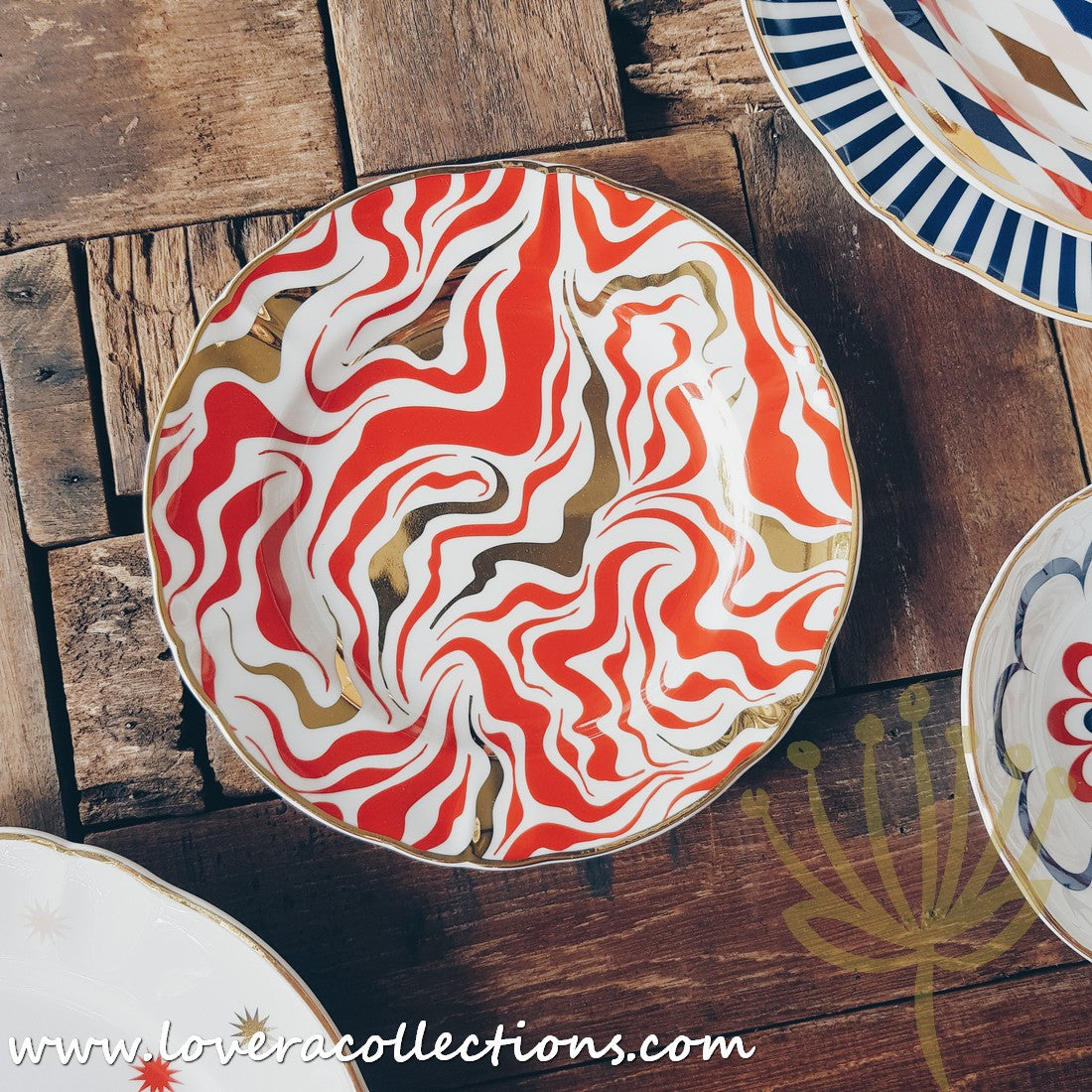 Bitossi Italy Abracadabra Dinnerware Set by La Tigre - Premium Ceramic Plates & Bowls for Elegant Dining, Perfect for Dinner Parties & Home Decor