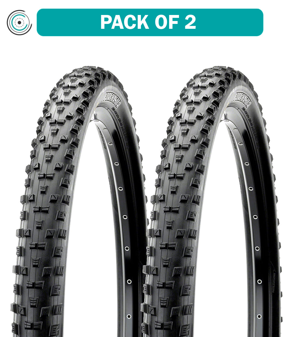 Maxxis Forekaster 27.5 x 2.35 Clincher Mountain Bike Tires (2-Pack) - Wire Bead, Requires Tube, Black - Perfect for Trail Riding & All-Mountain Adventures (TB00328700)