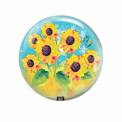 Brunswick Sunflower Viz-A-Ball Bowling Ball - 15 lbs | Striking Performance for League & Tournament Play | Perfect for Beginners & Advanced Bowlers